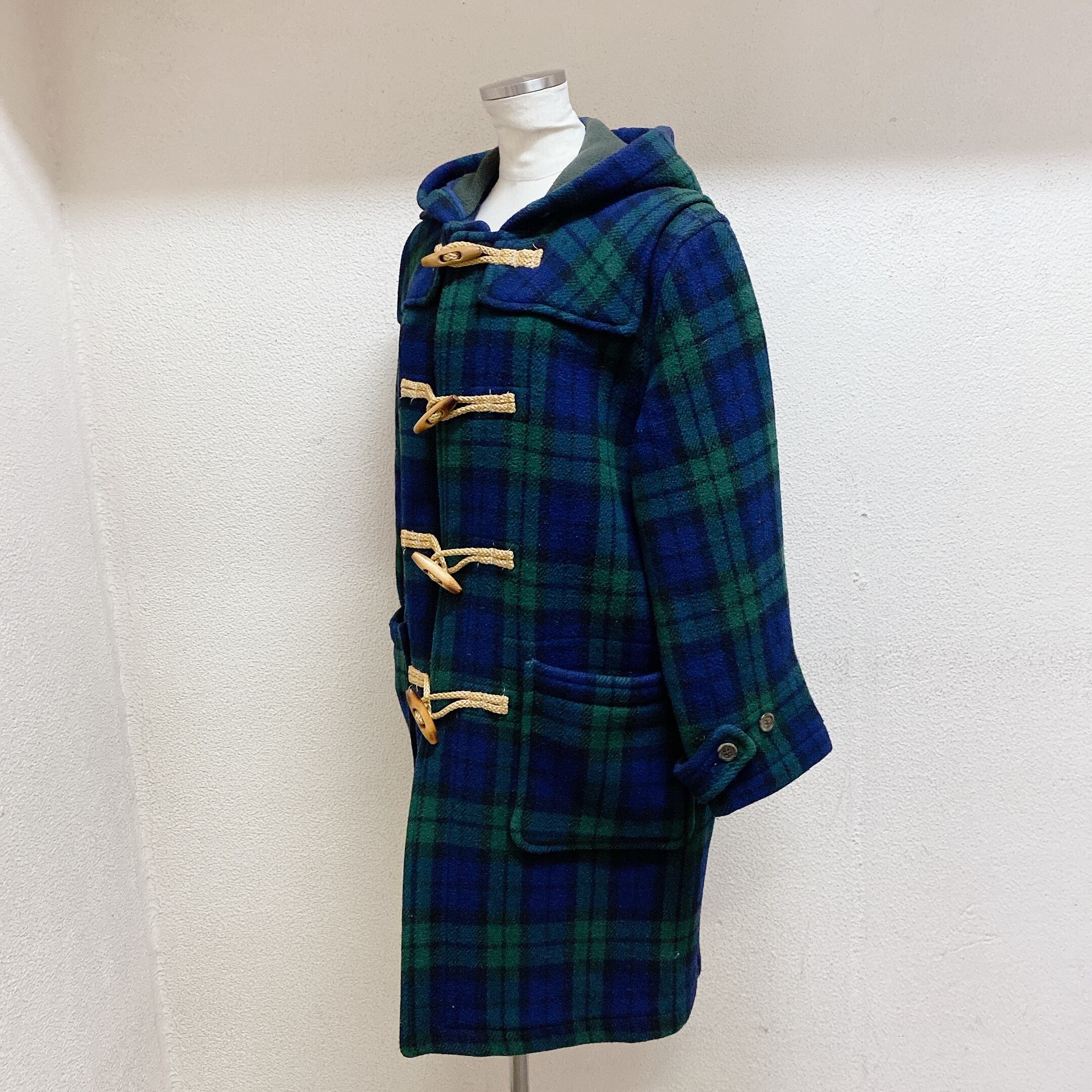 ラルフローレン ダッフルコート 緑 紺 チェック柄 RALPH LAUREN | UTA