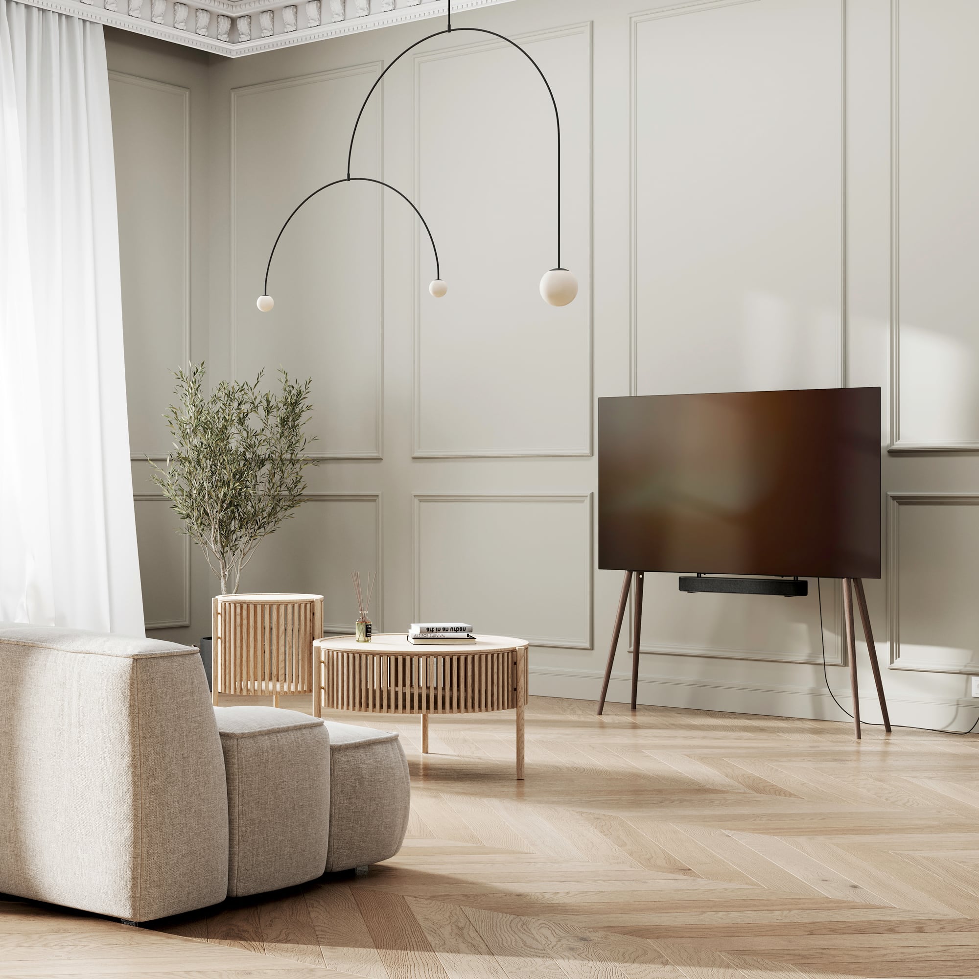 JALG TV STAND／XL - WALNUT NATURAL OIL WAX | HIMITSUKICHI