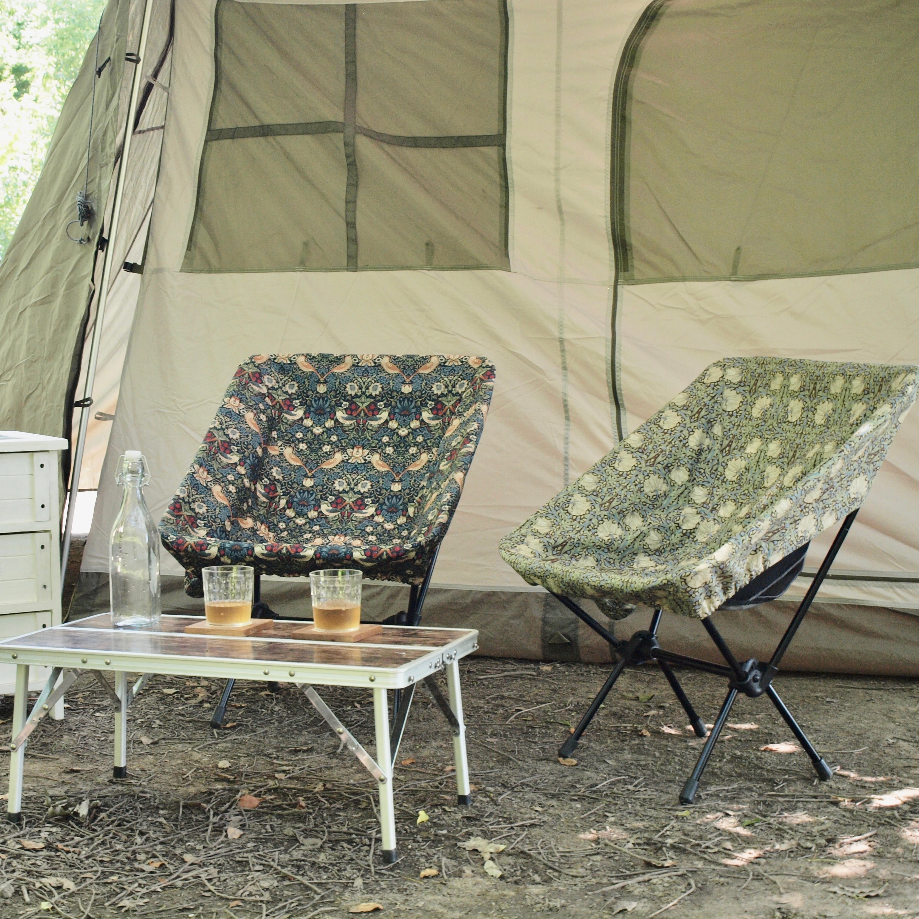 Best of Morris生地使用】キャンプ用コンパクトチェアカバー | 縫製