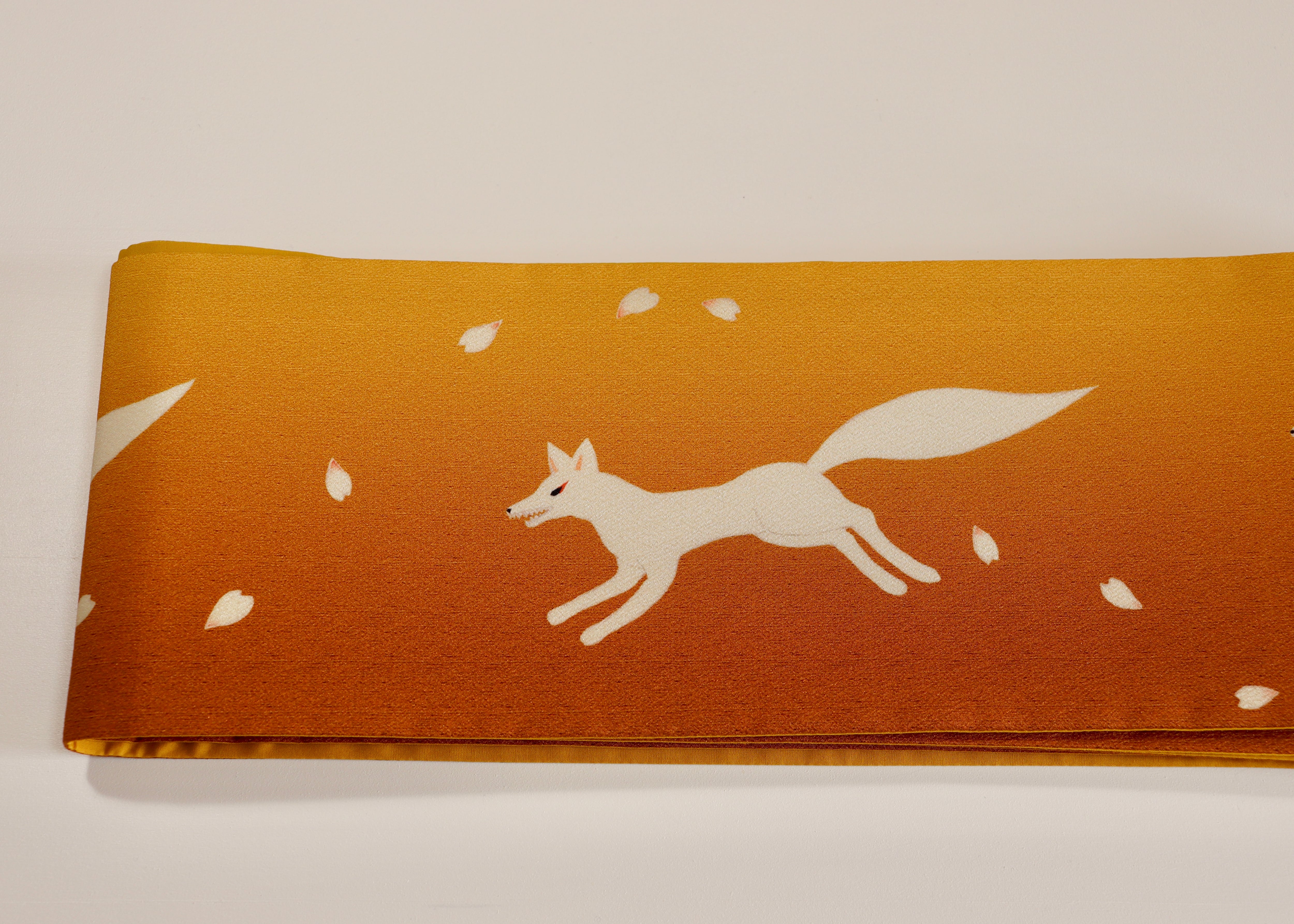 some-pri 半幅帯「源九郎狐」キツネ色 | 染工房ユキヤオンラインショップ