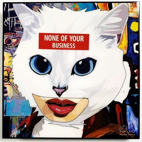 CAT (2) キャット「ポップアートパネル Keetatat Sitthiket キータ