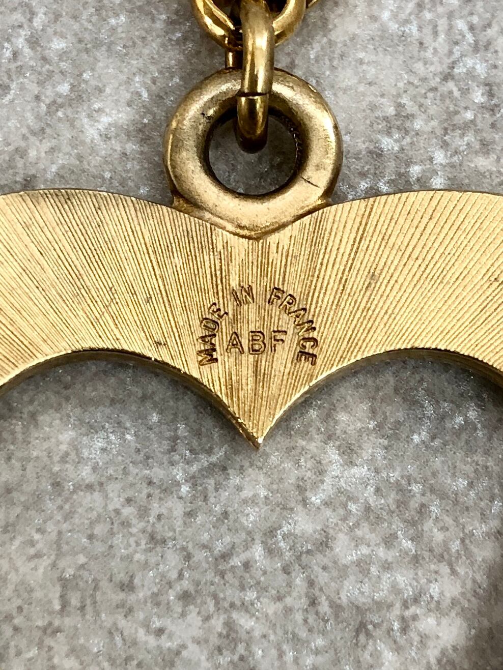 CELINE セリーヌ ヴィンテージ ハート ブローチ ゴールド CELINE