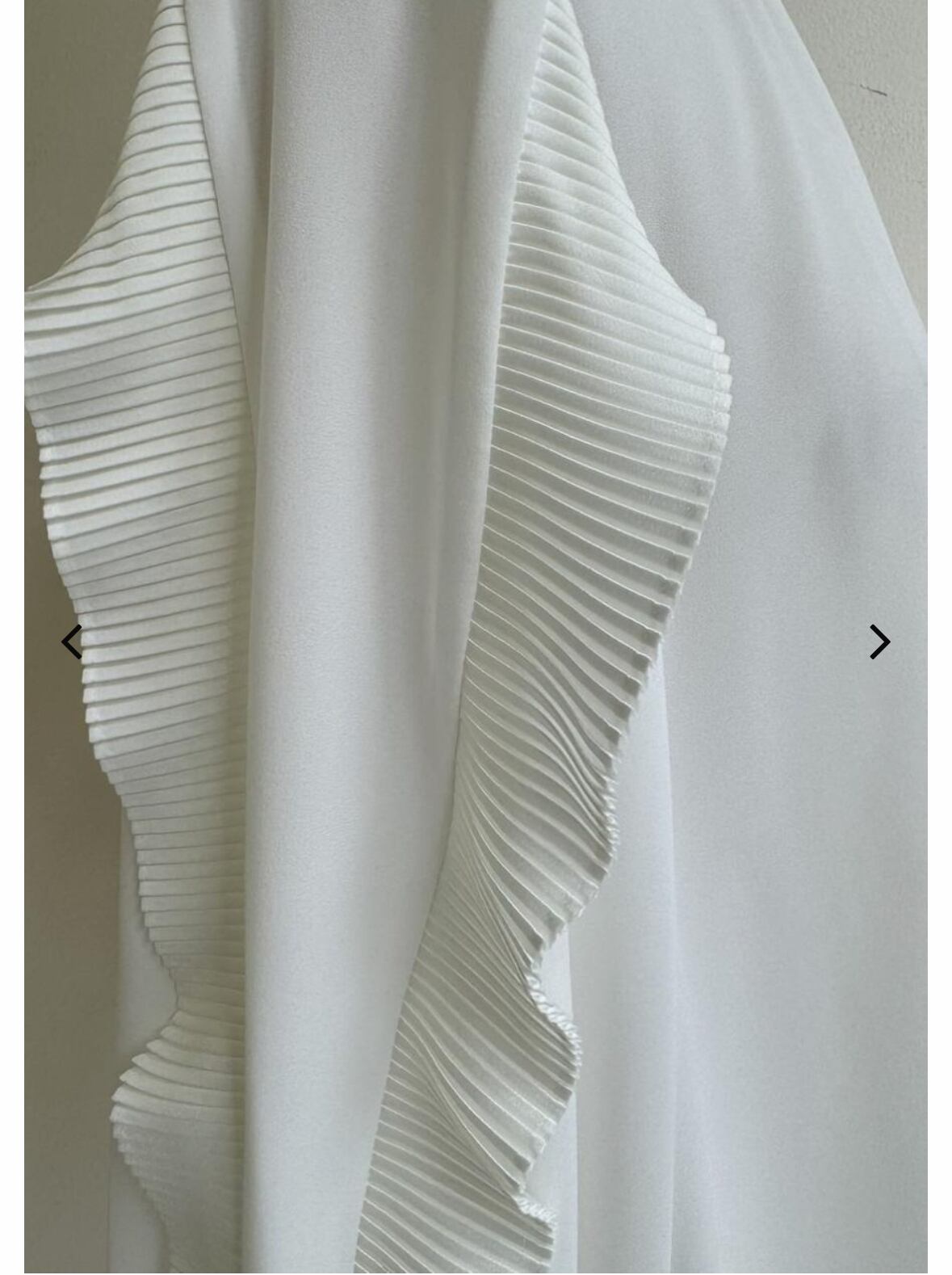 ☆大人気☆再販☆ 袖プリーツデザインジョーゼット2WAYブラウス