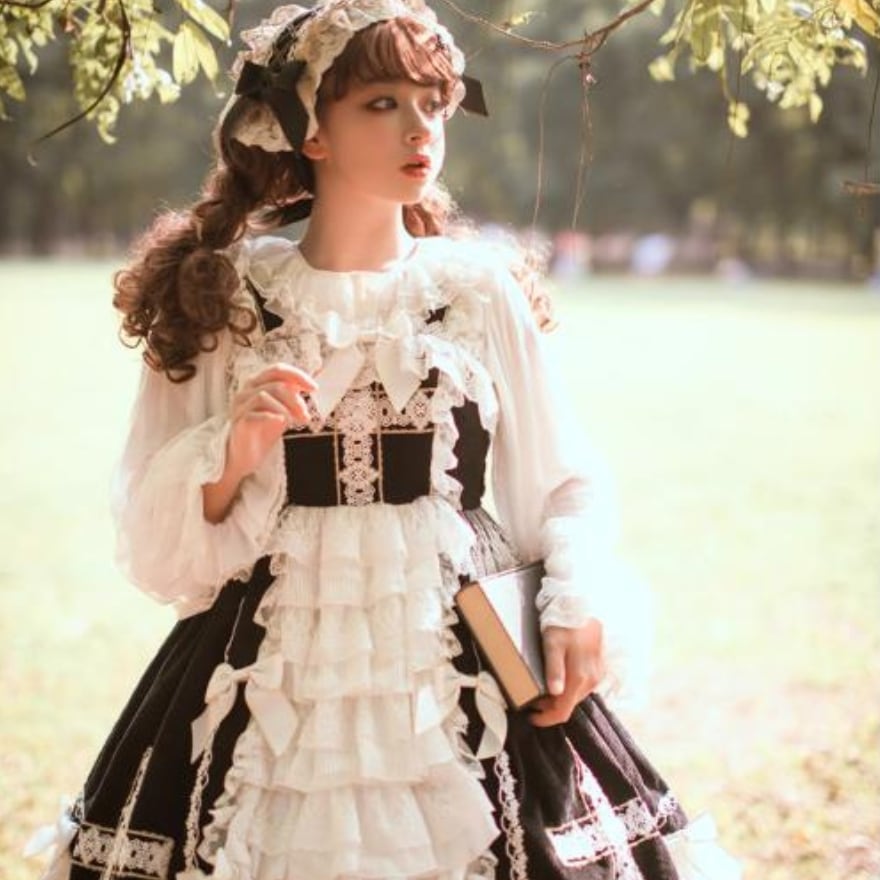 SEASONZ ゴスロリ ドレス レース 十字架 ガーリー 甘め ゆめかわ