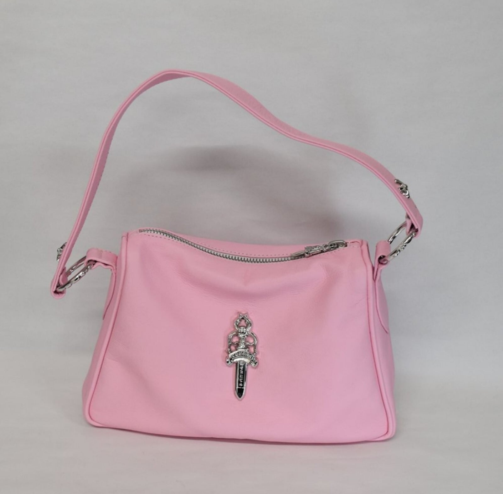 CHROME HEARTS クロムハーツ DAGGER BAG PINK ダガー ハンドバッグ