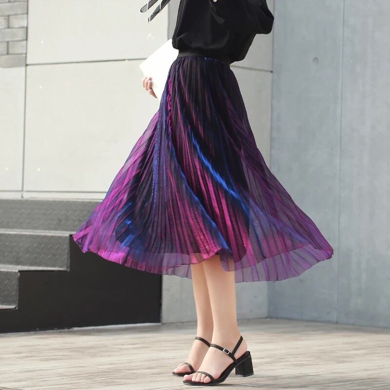 Aurora Pleated Long Skirt / オーロラ プリーツ ロング スカート