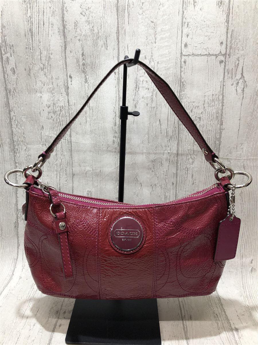 COACH(コーチ)エナメルショルダーバッグ/レッド | T-SELECT