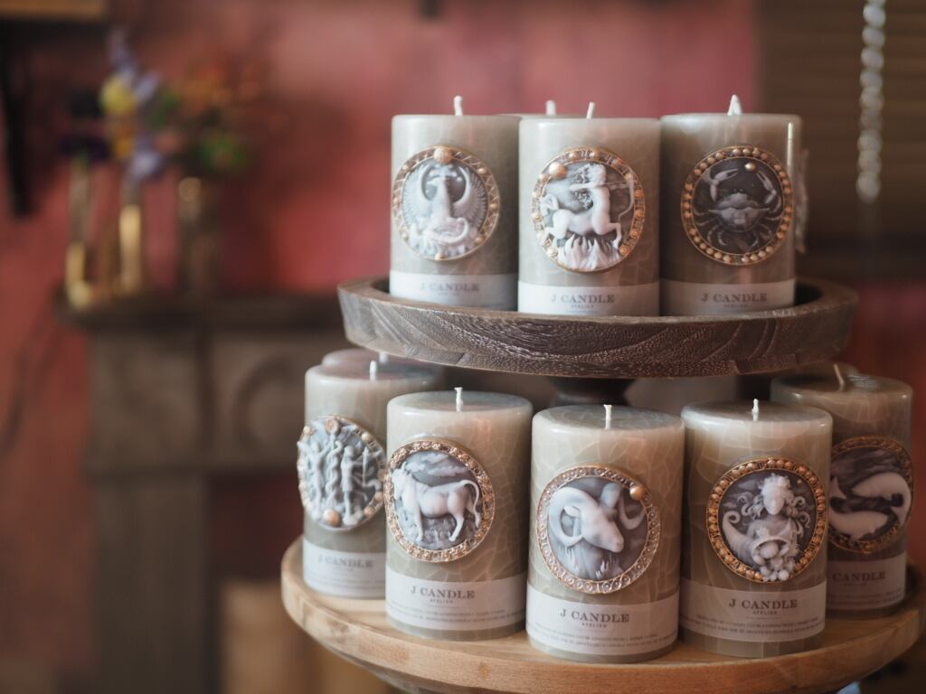 12 Zodiac sign candles -beige-【12星座キャンドル】 | J candle