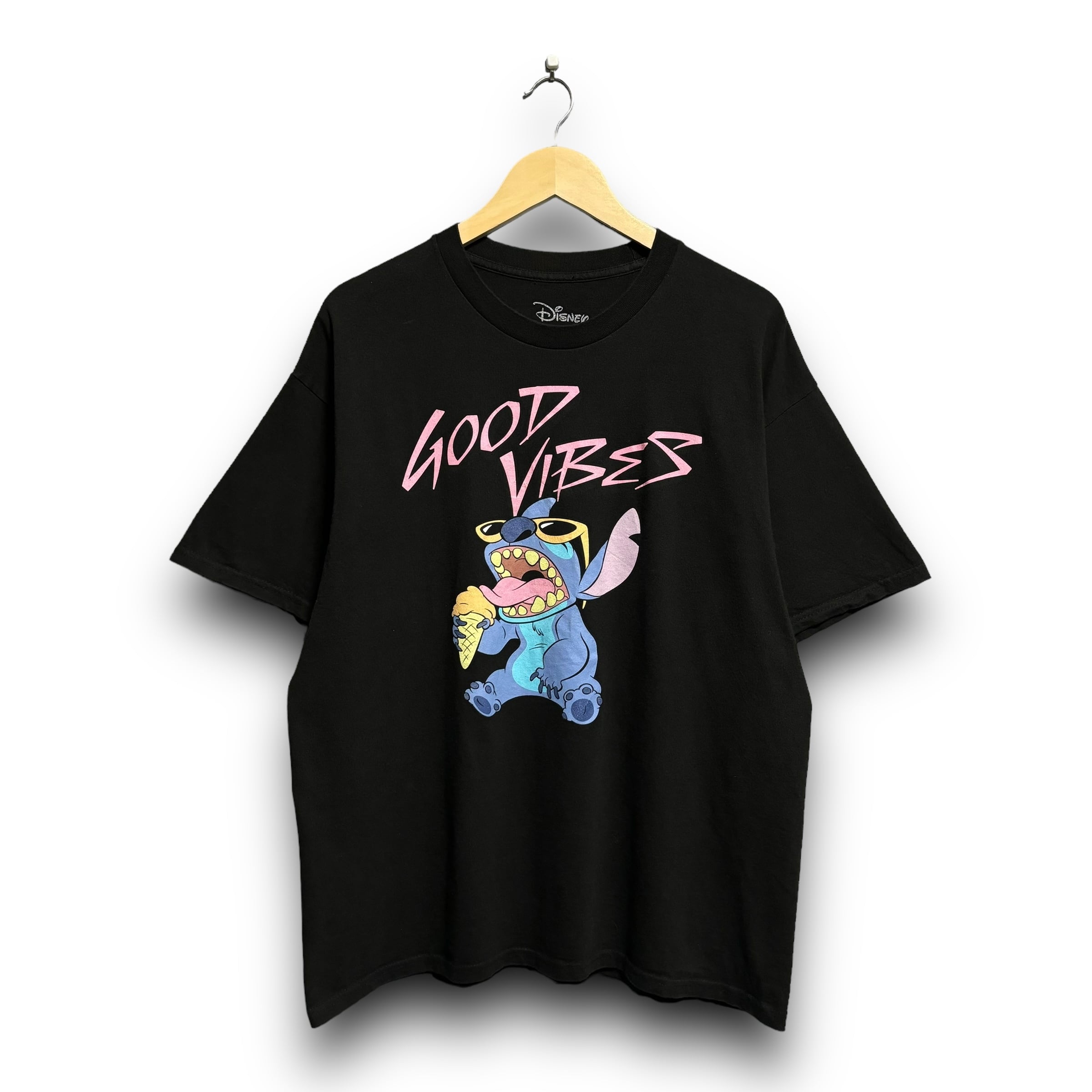 XL】Disney ディズニー STITCH スティッチ プリントTシャツ 半袖T