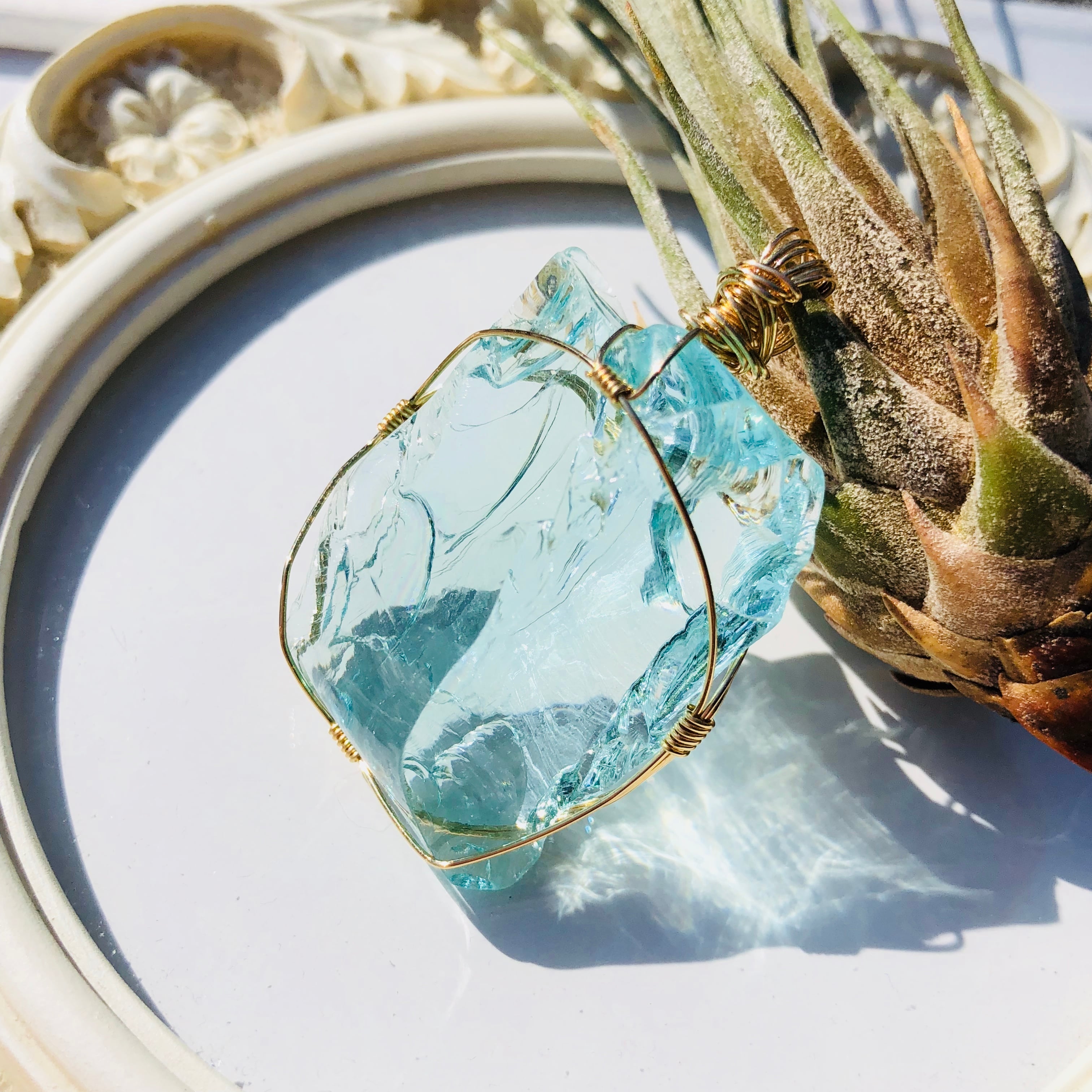 シエラネバダ産アンダラクリスタル☆宝石質～Gem Cyan Angel～【世界で