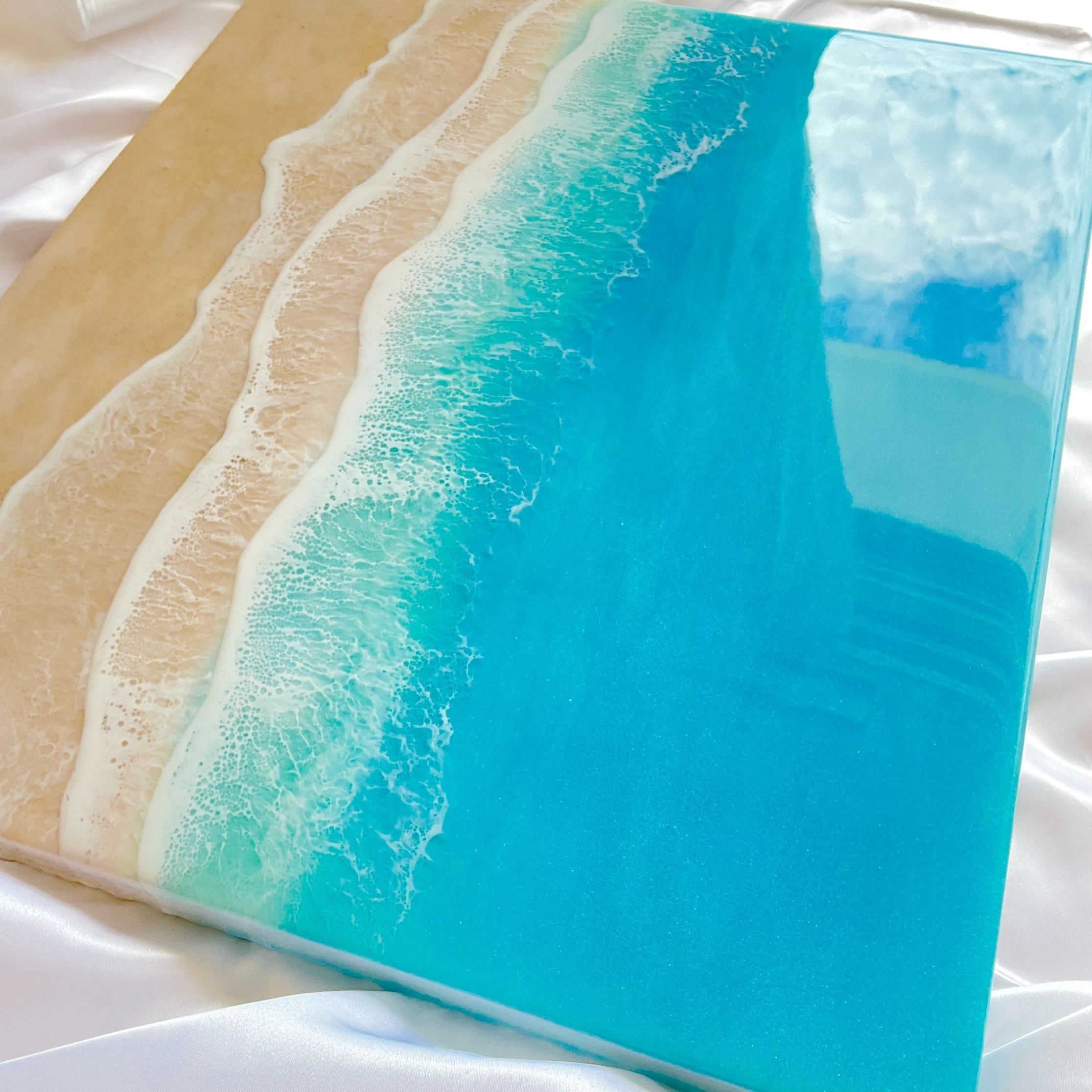 ビッグパネル 海のアートパネル レジンアート オーシャンレジンアート