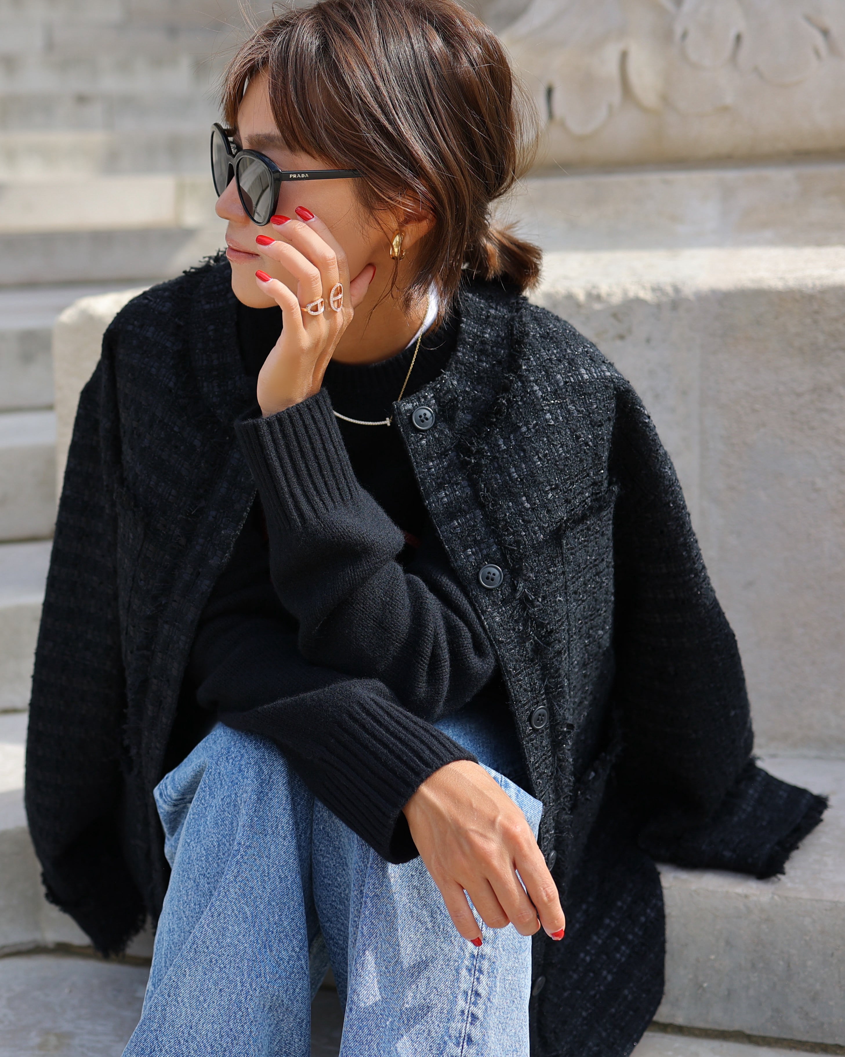 GPKW-609 Kirakira Tweed Jacket | gypsohila