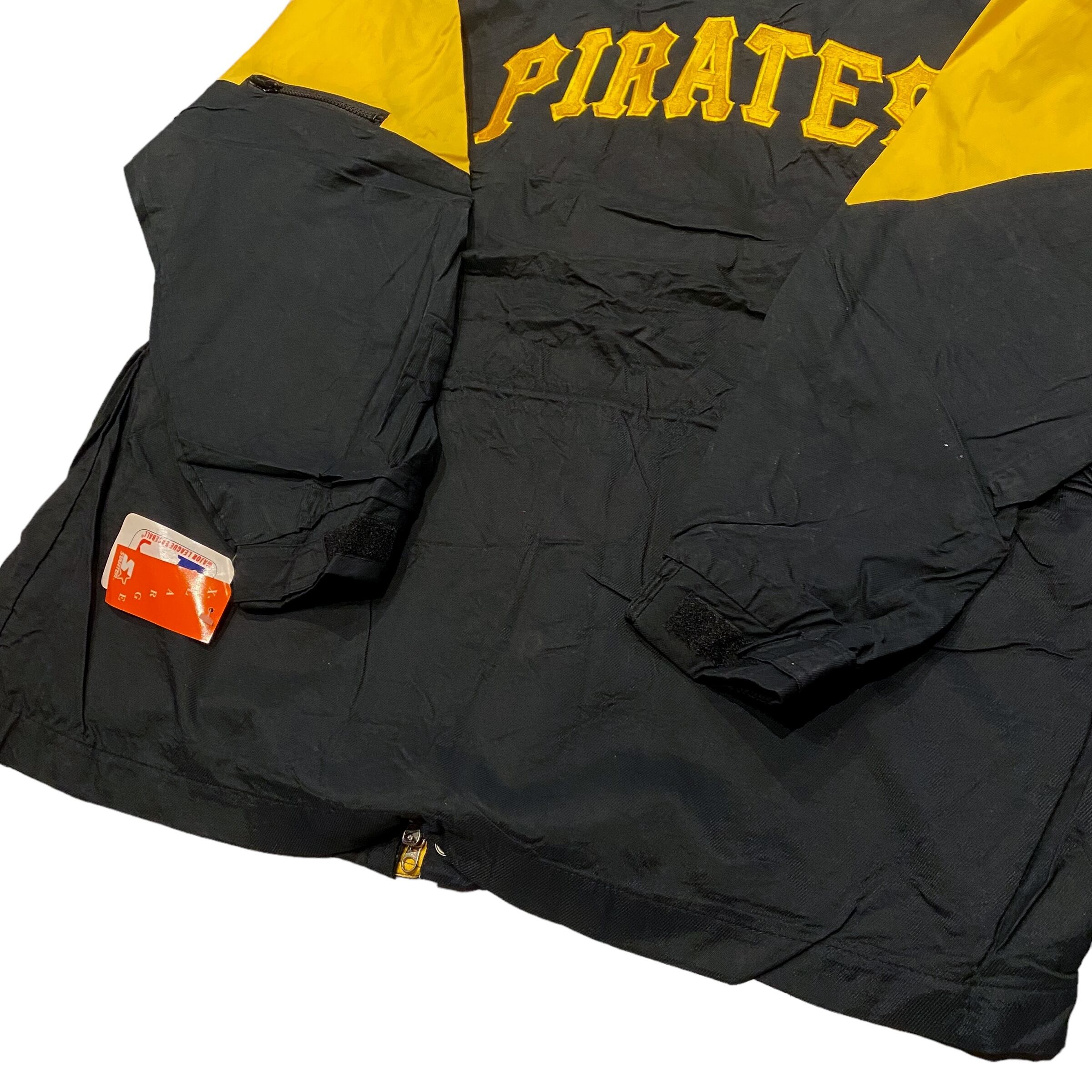 DEADSTOCK 90's Starter MLB Pittsburgh PIRATES Nylon Jaket L XL