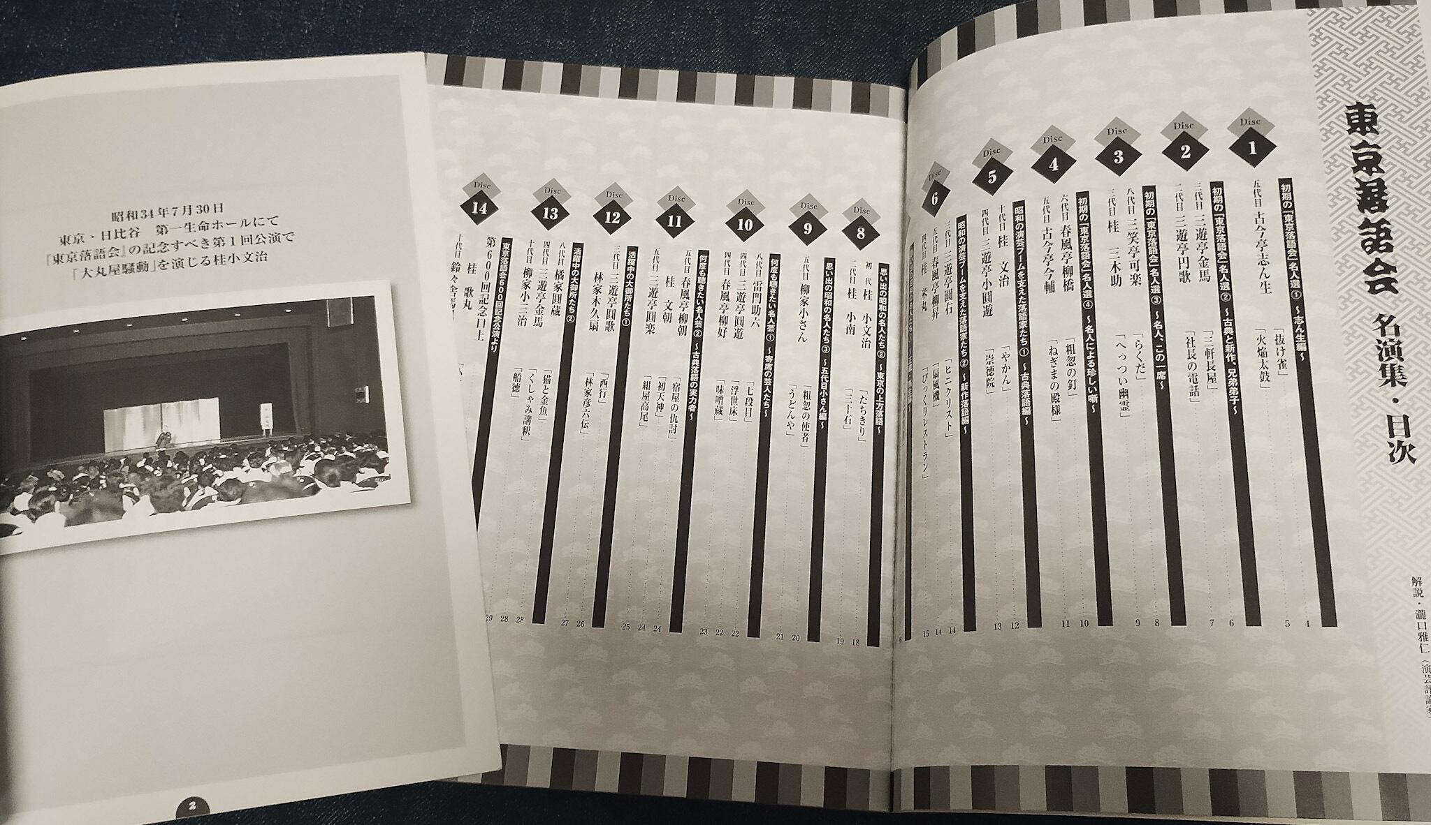 東京落語会 名演集 CD 14枚組 BOX 50年の軌跡 600回 全記録 古今亭