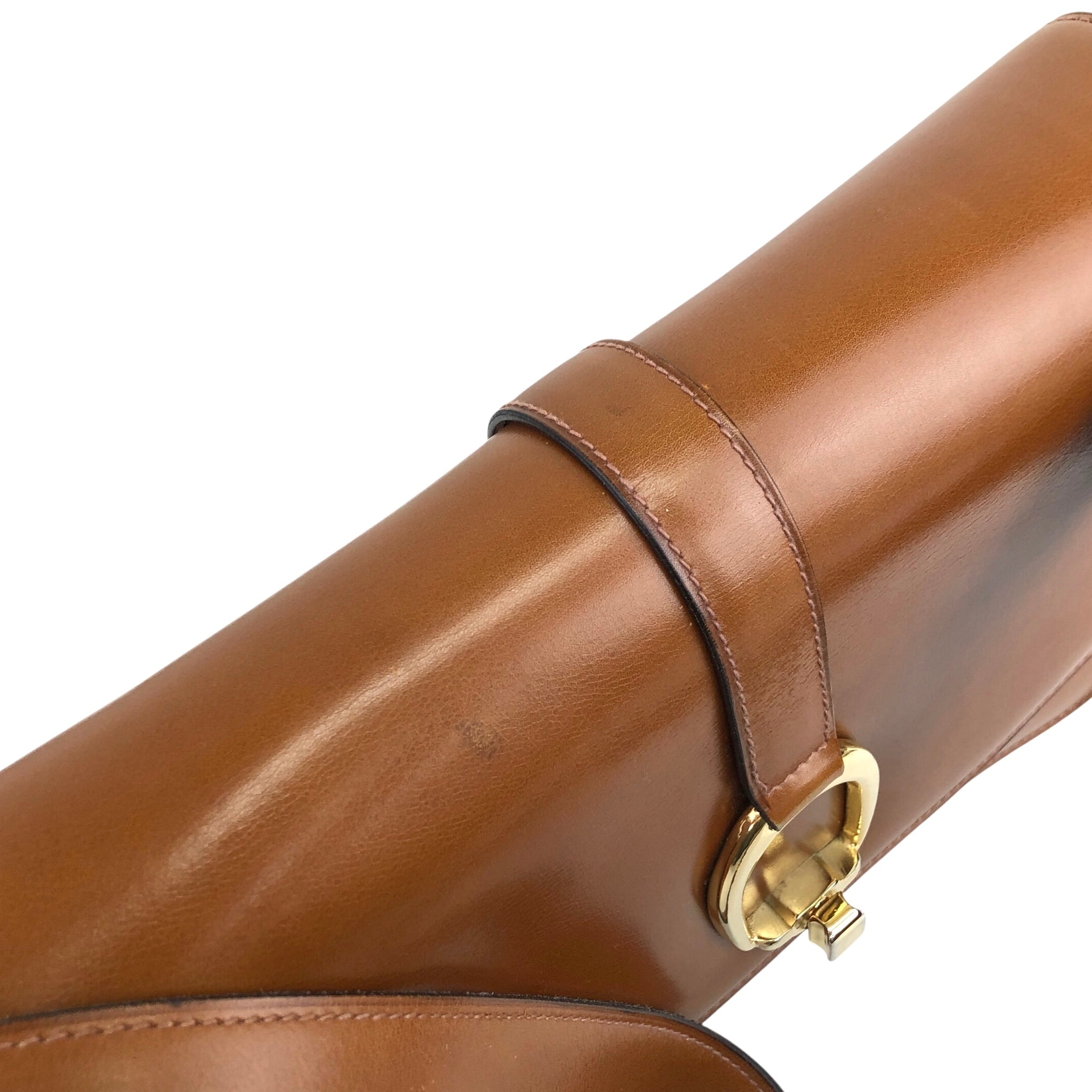 CELINE セリーヌ ショルダーバッグ キャメル トリオンフ レザー