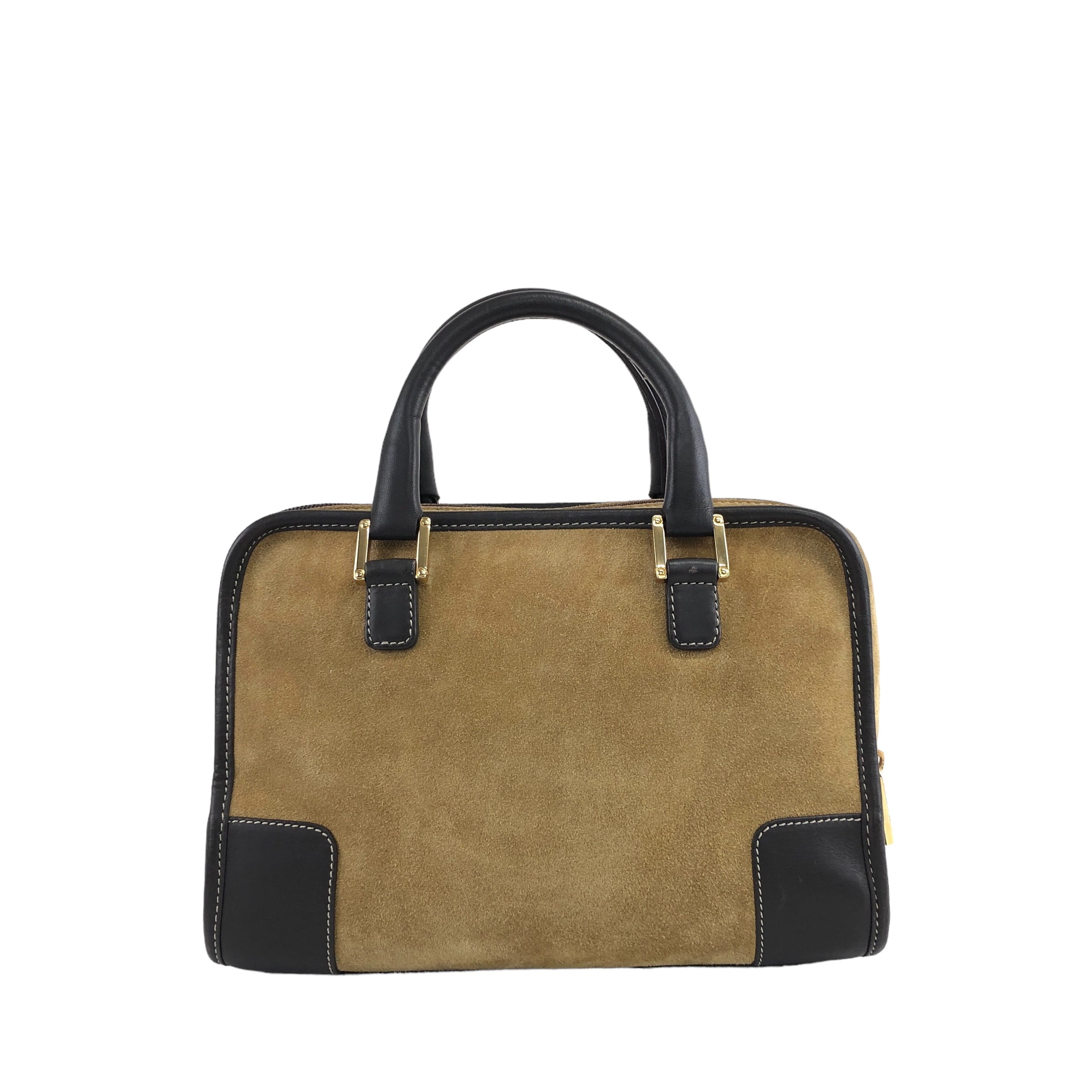 LOEWE ロエベ アナグラム アマソナ27 スエード ミニボストン