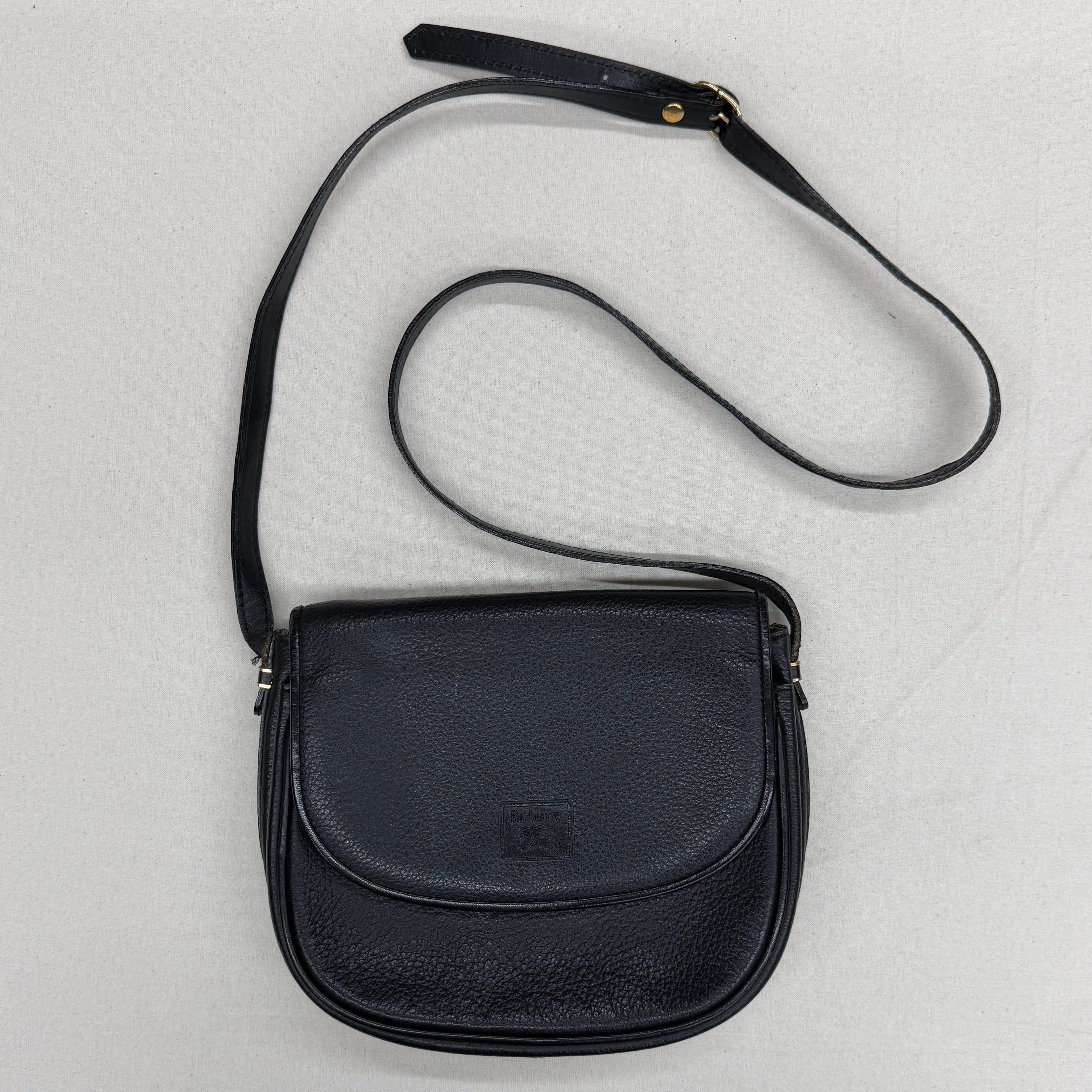 80-90s burberrys shoulder bag バーバリー 黒 ショルダーバッグ