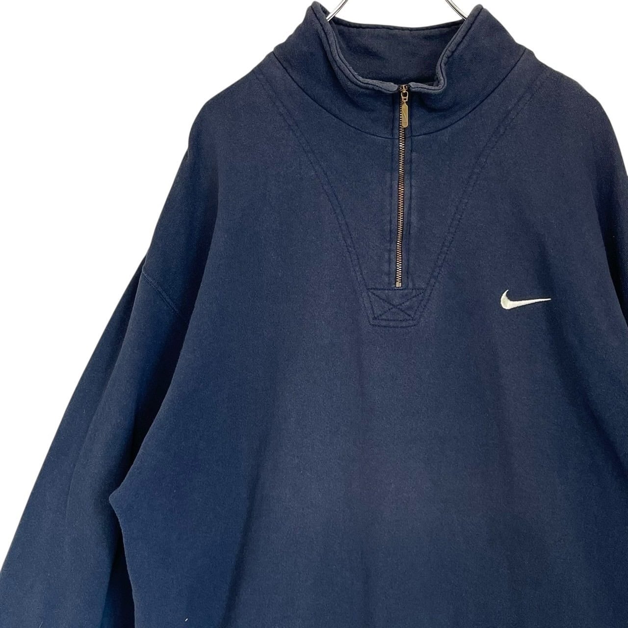 NIKE ナイキ スウェット トレーナー XL ハーフジップ 刺繍ロゴ トルコ