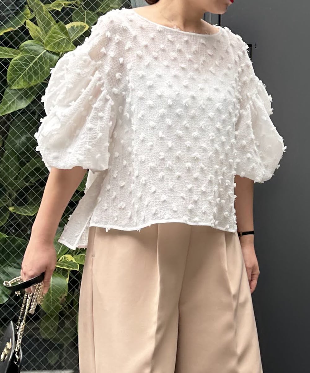 hyeon ヘヨン シアージャガードブラウス コバナ ホワイト hyeon ヘヨン