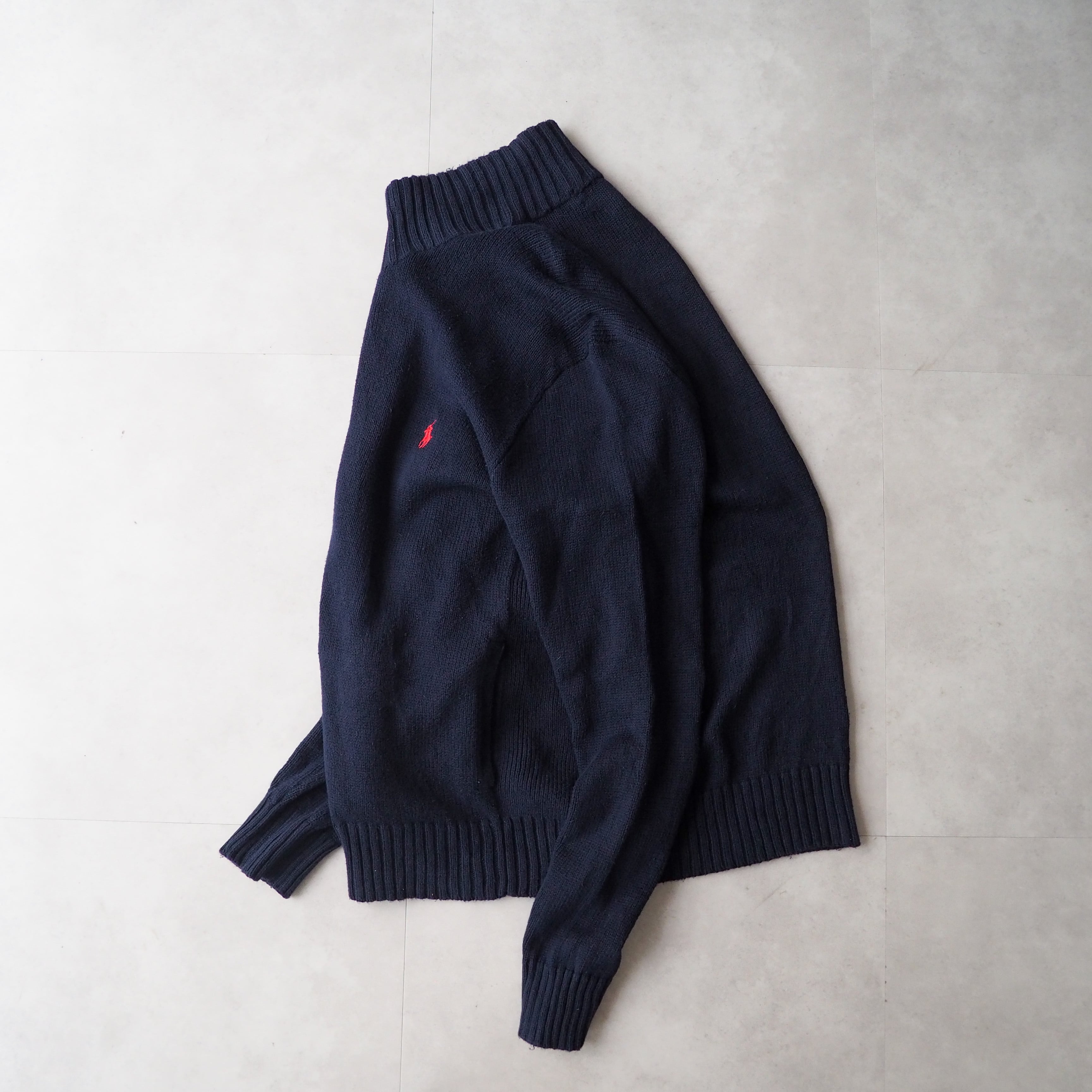 polo by ralph lauren” high neck drivers cotton knit 90年代 ポロ