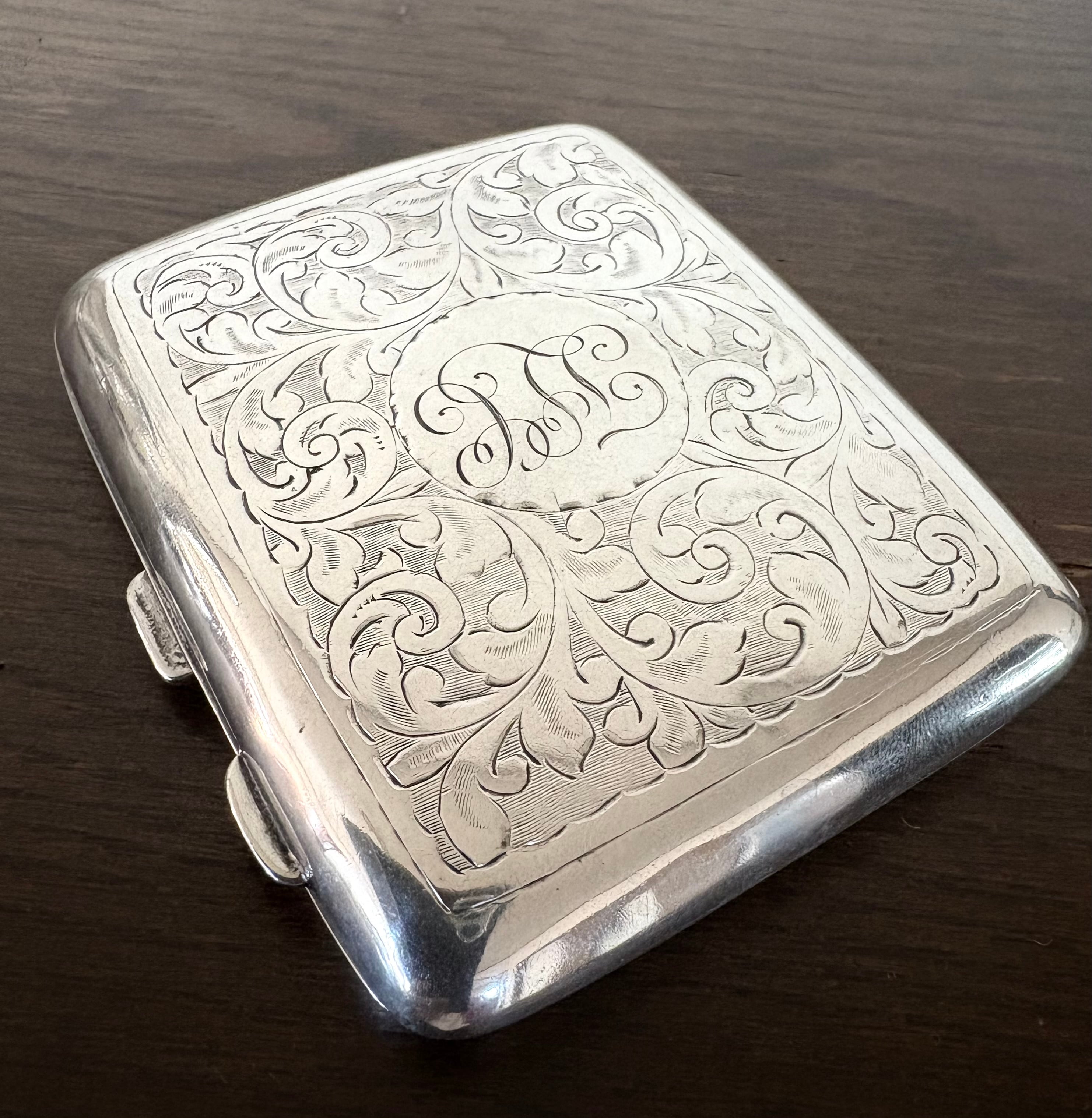 英国ビンテージ スターリングシルバー 喫煙小道具 マッチ箱 マッチ