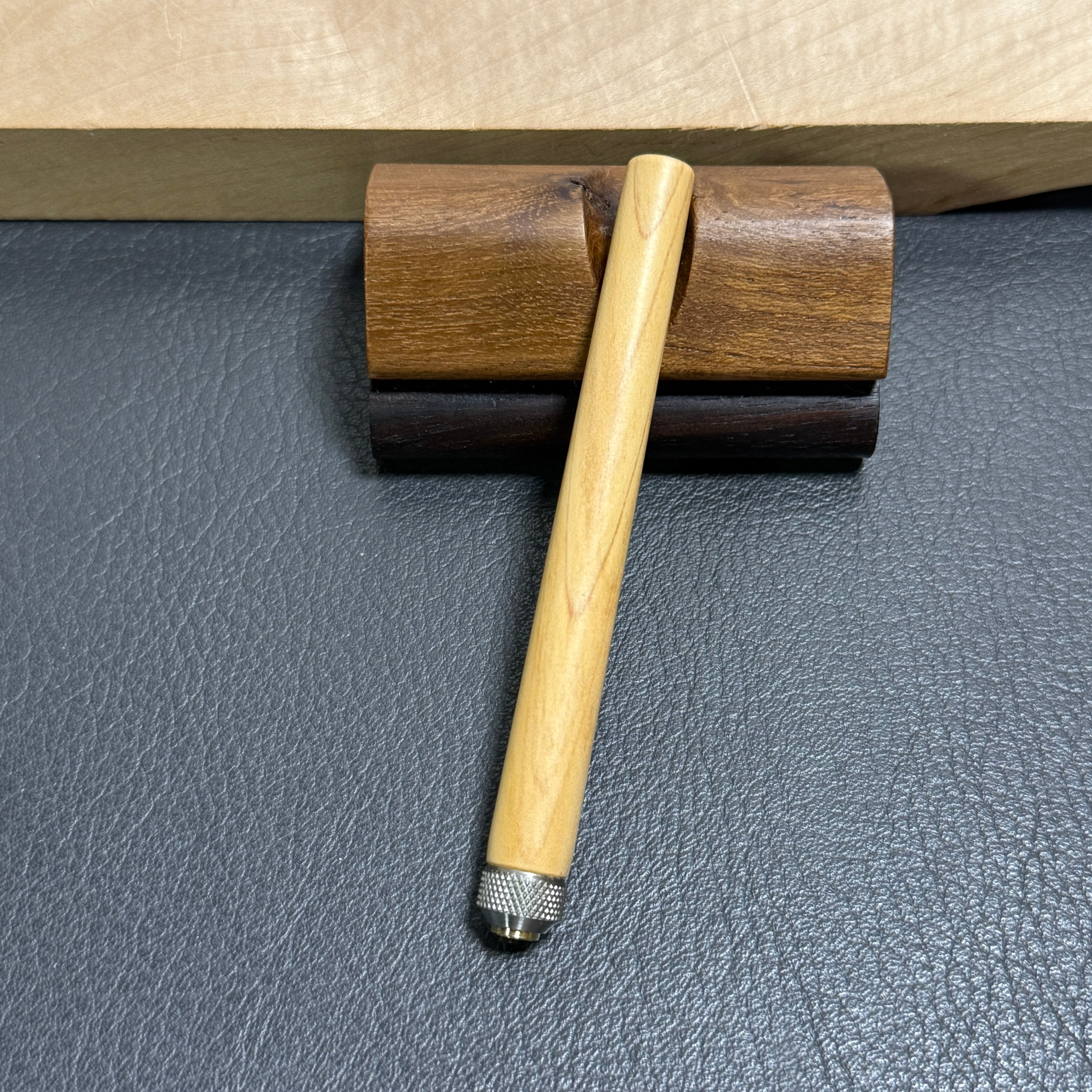 191屋久杉虎杢 木製シャーペン 最強低重心 溝付き 真鍮 191屋久杉