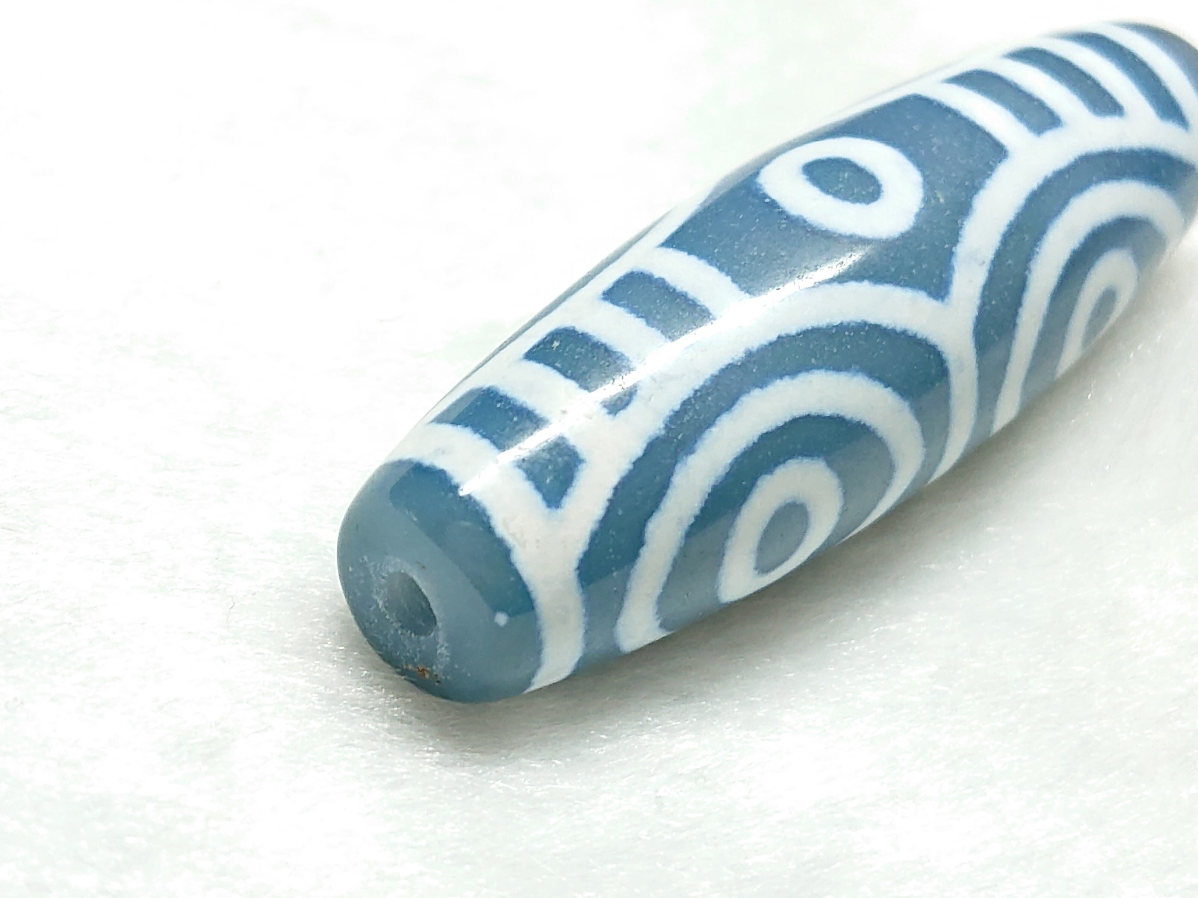 希少な青❗青・龍眼天珠(チベット老玉髄天珠) | Pay ID