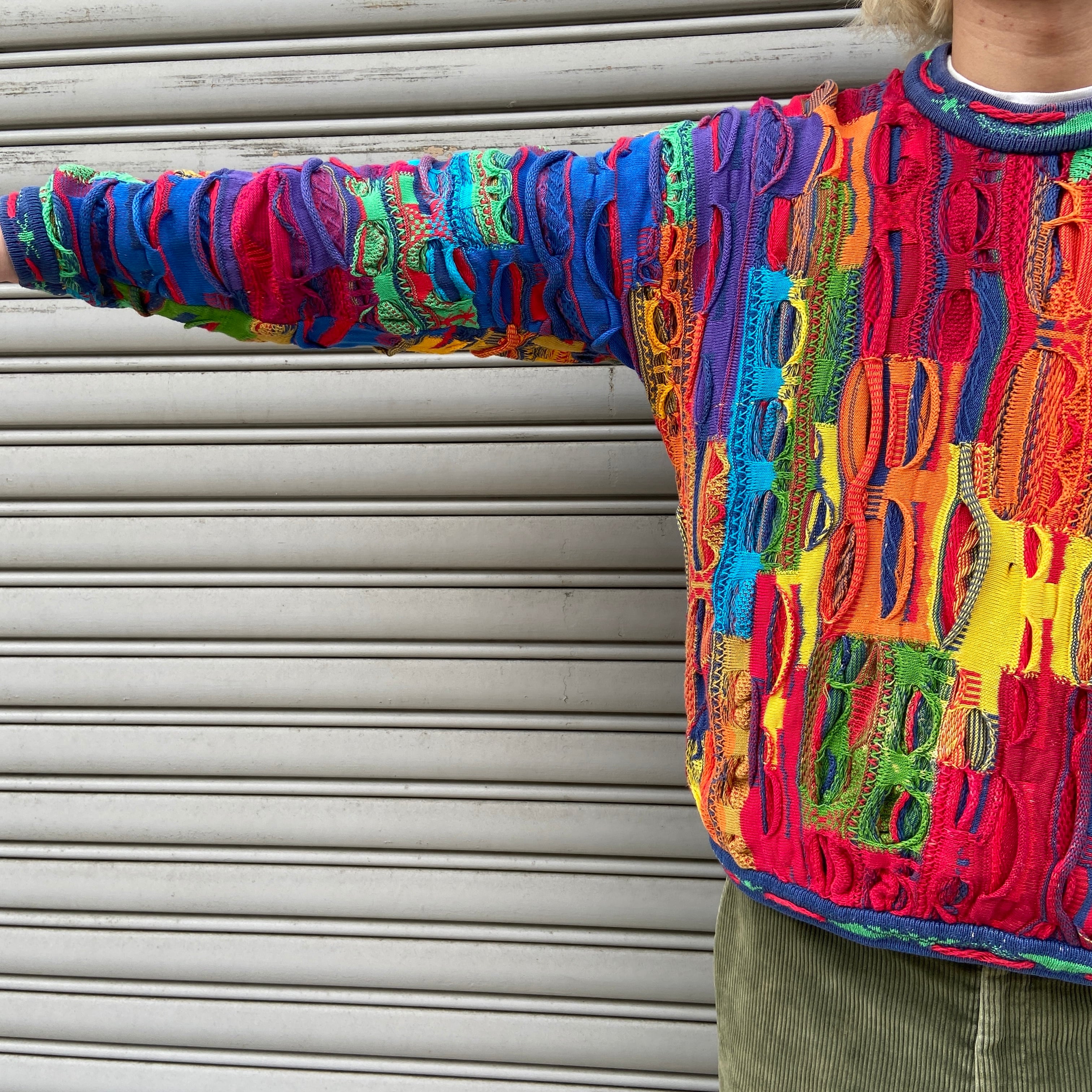 90s COOGI クージー 3Dニット 総柄ニット オーストラリア製 S | 古着屋 Uan