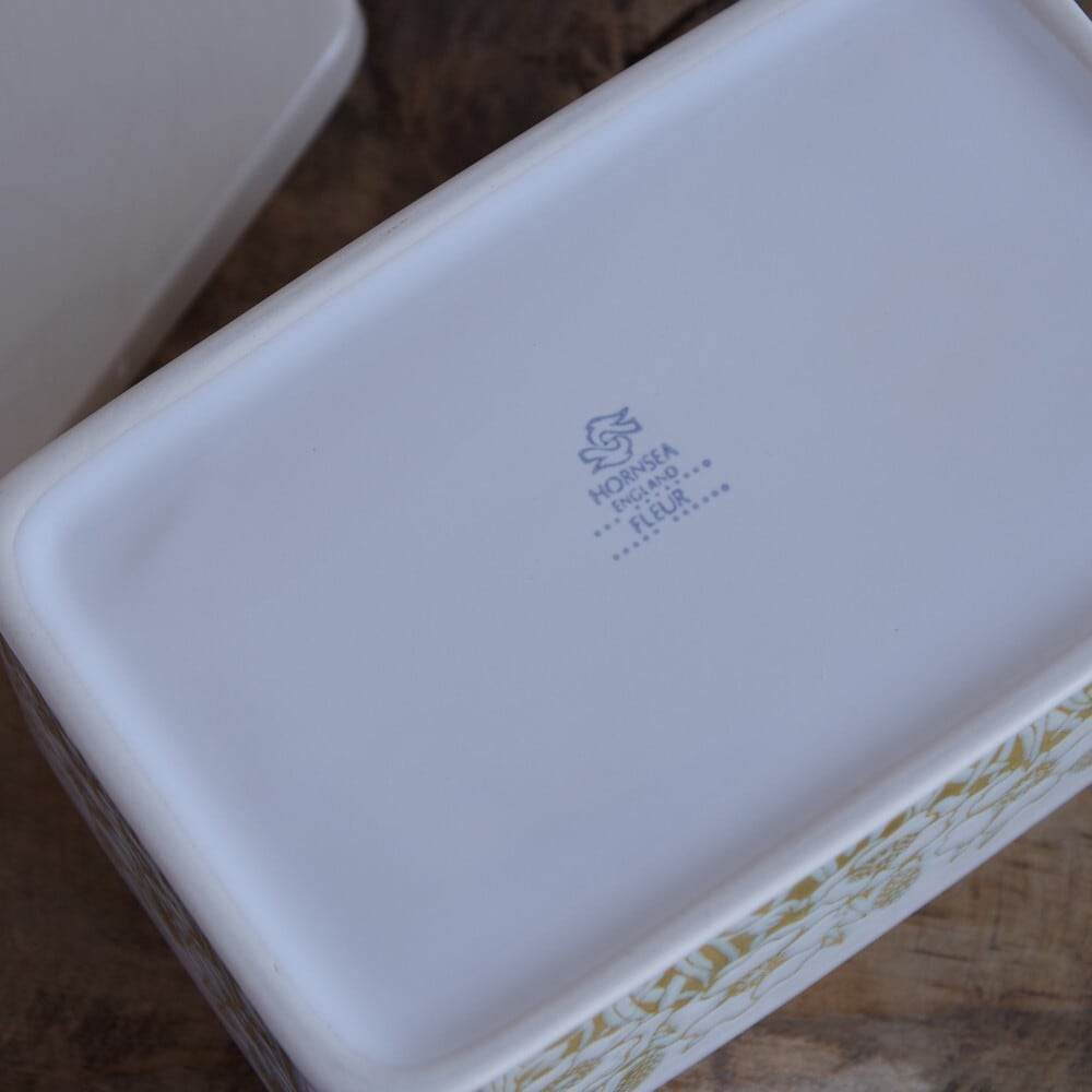 HORNSEA Fleur ホーンジー フルール バターケース キャニスター 蓋物