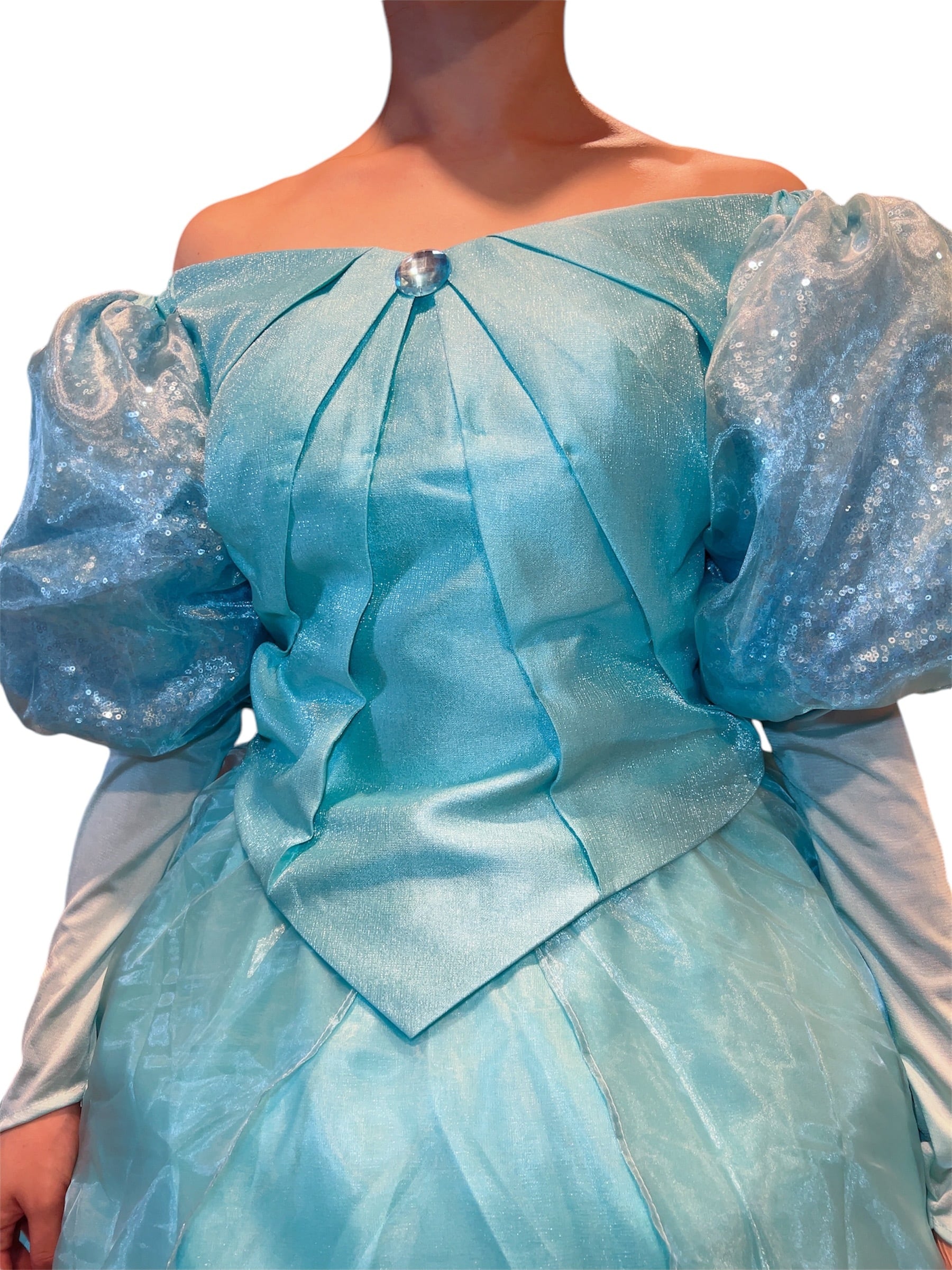 即納 ディズニー アリエル ブルードレス カミスキードレス 大人用 D