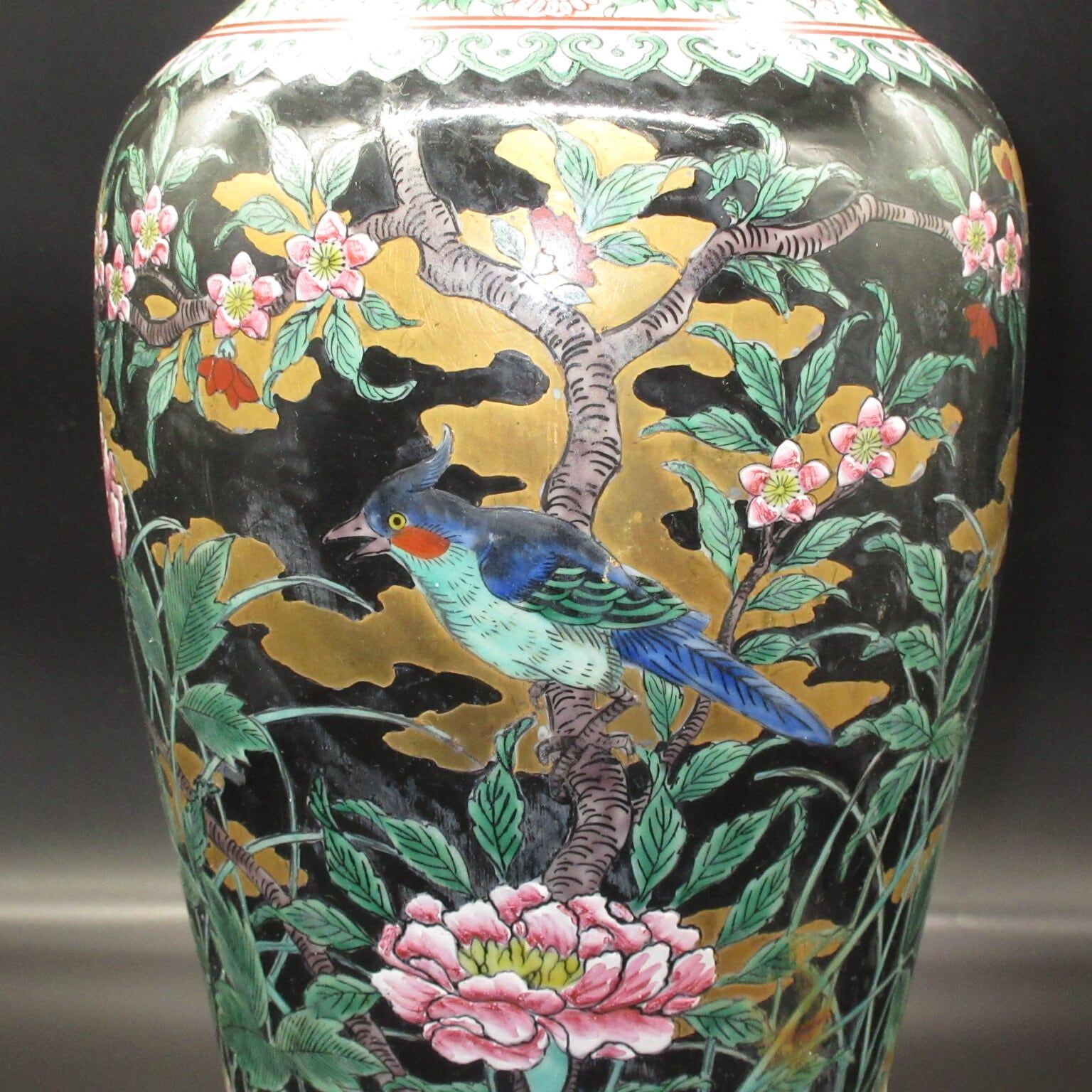 中国美術 闘彩僧帽壺 龍 大清乾隆年製 骨董 アンティーク 手描き 中国