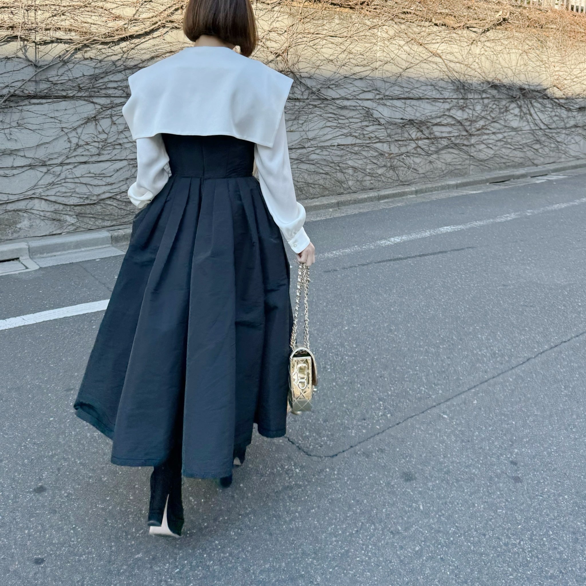 ロングカラーセーラーブラウス Agnes ホワイト | Cygne