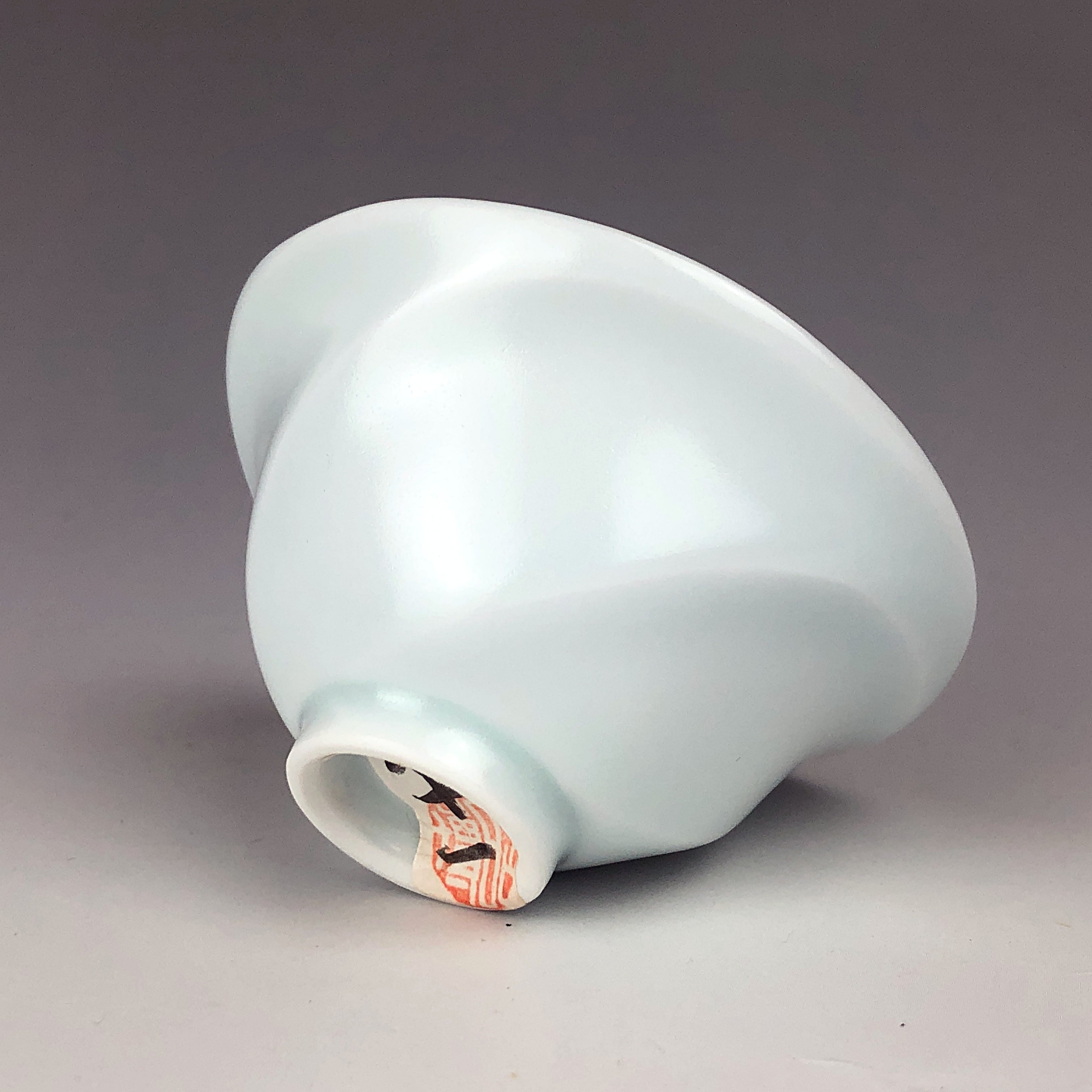 前田昭博【人間国宝】「白瓷面取盃」【共箱】 | EspritNouveauGallery