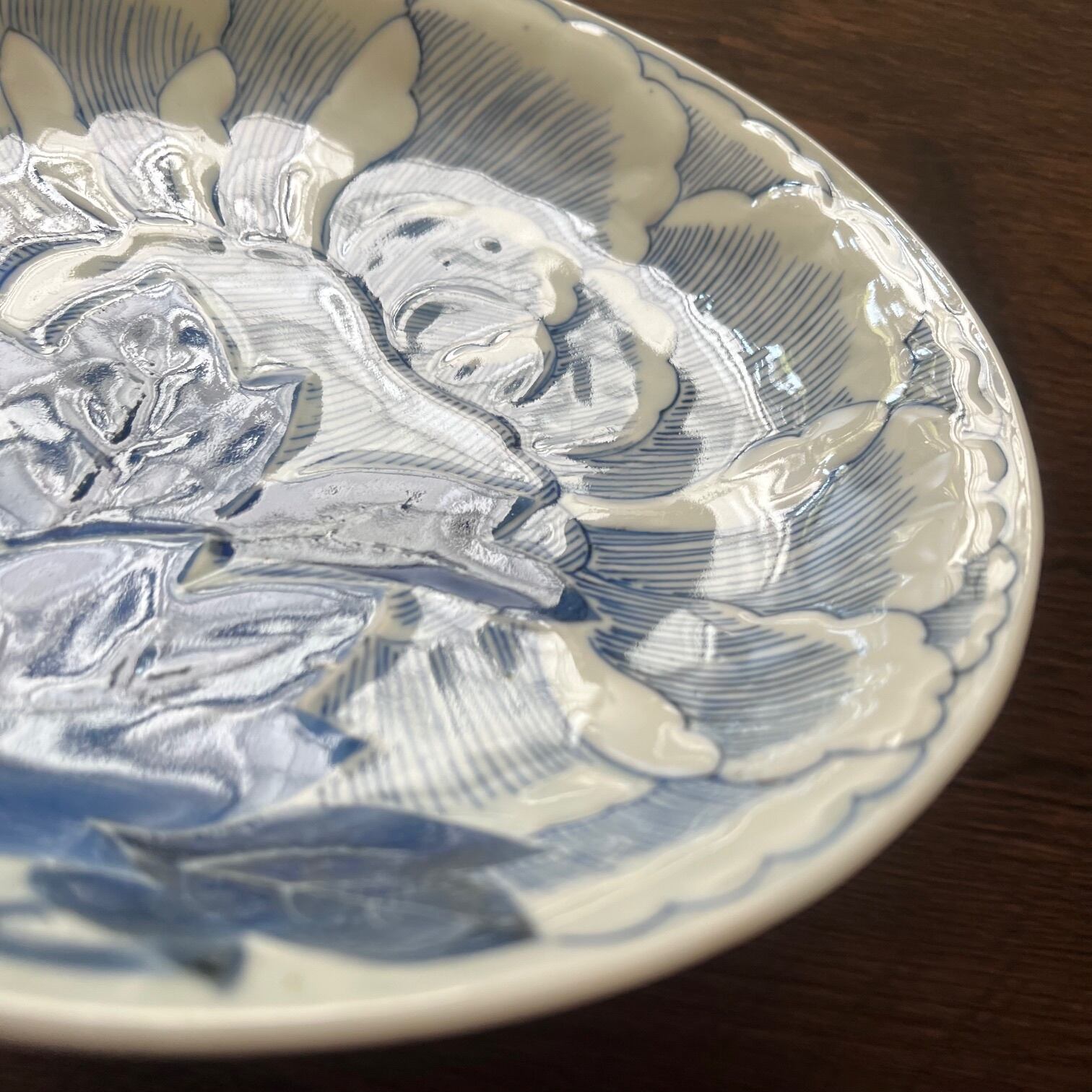 古伊万里染付牡丹6寸皿3枚 | 古美術 希 のぞみ 美術・デザイン事務所