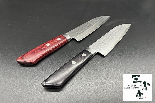 三徳 高村刃物製作所製 粉末ハイス鋼 口金付 170mm(Santoku Knife