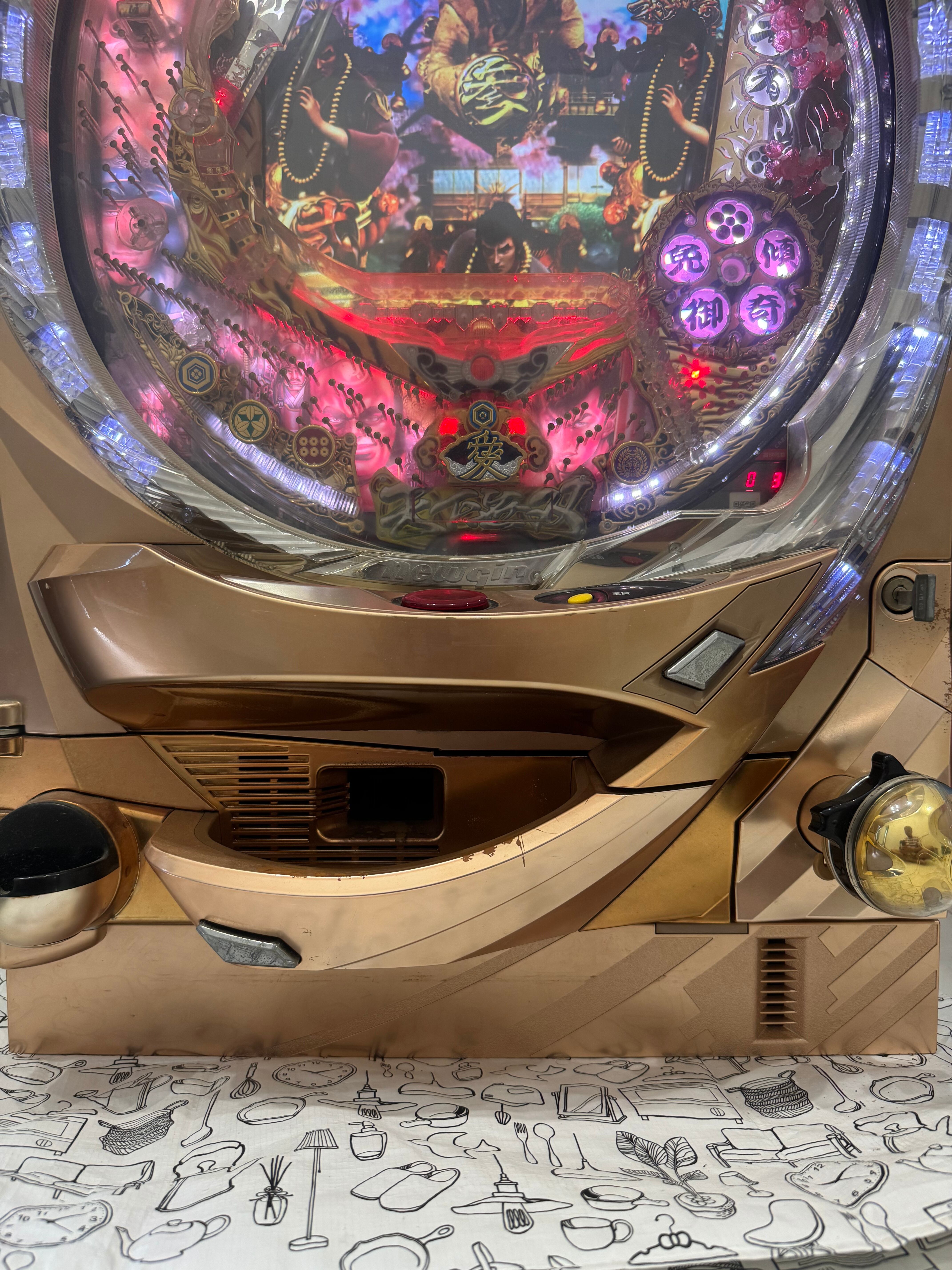 CR花の慶次～愛H‐V 実機 循環加工 無段階ボリューム付 台座付 CR花の