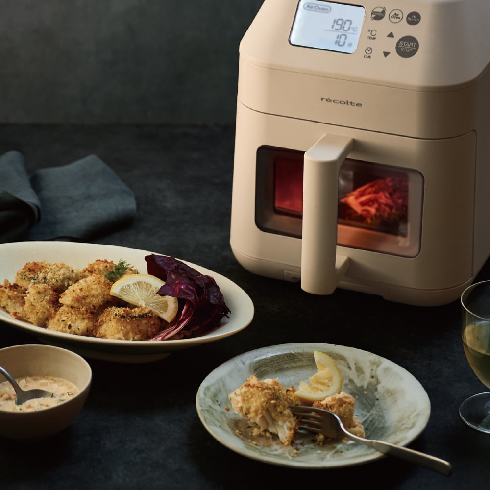 ノベルティ付き】レコルト ハイスチームエアーオーブン / クリーム