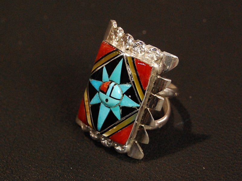 インディアンジュエリースーパレアバックルナバホズニホピ