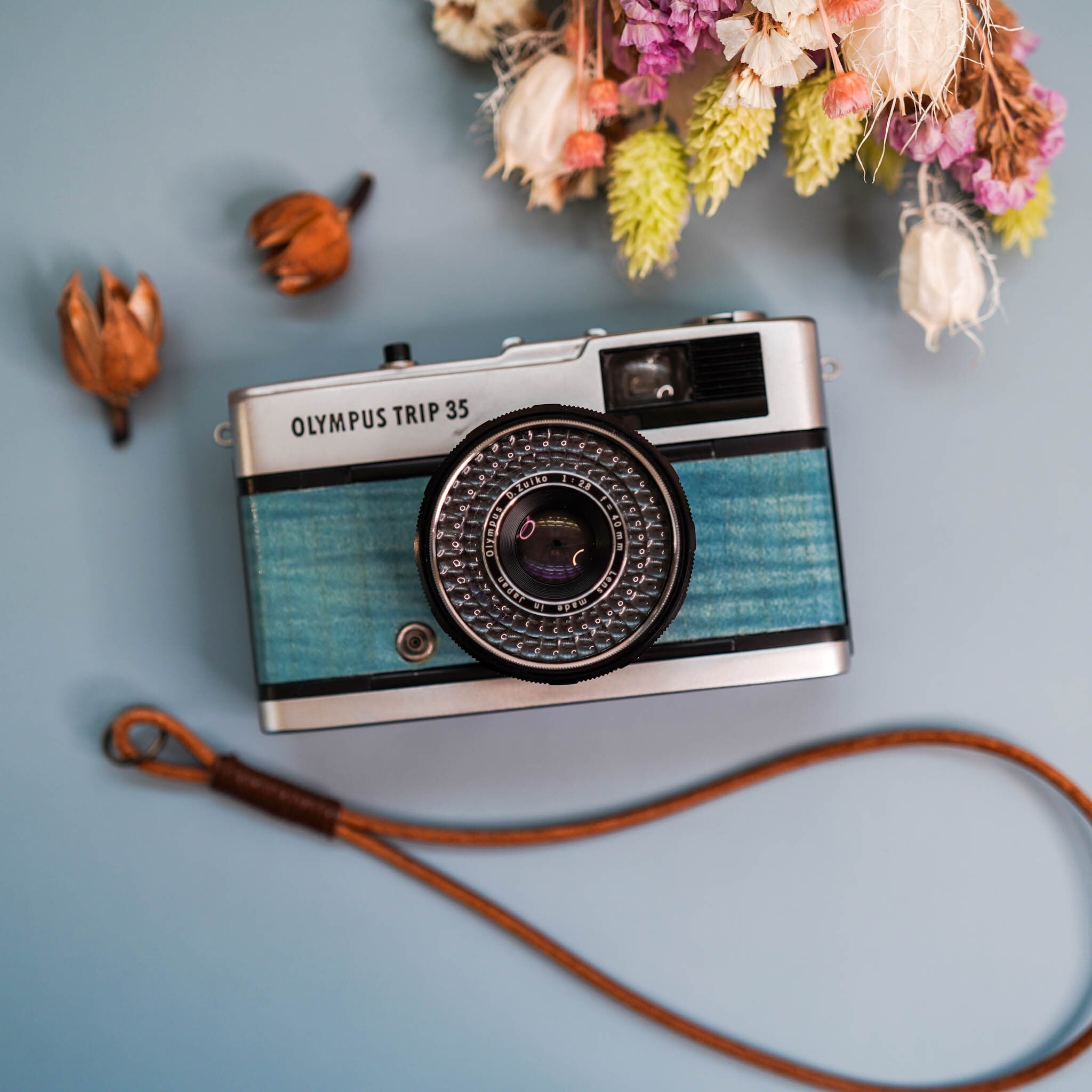 Denim Blue デニムブルー Olympus Trip35 | Macha Cameras