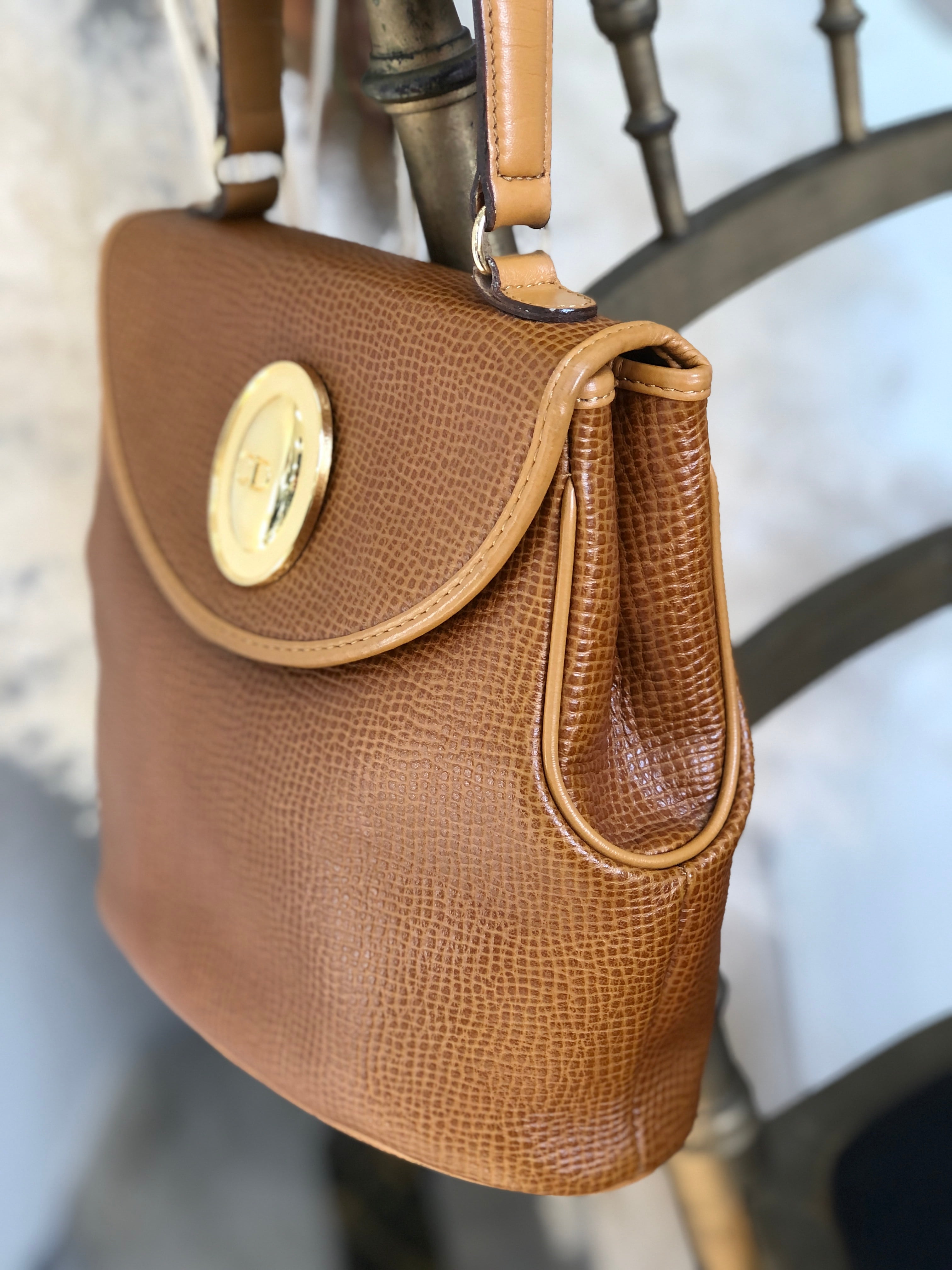 Christian Dior ディオール ロゴ シボレザー 2WAY ミニバッグ