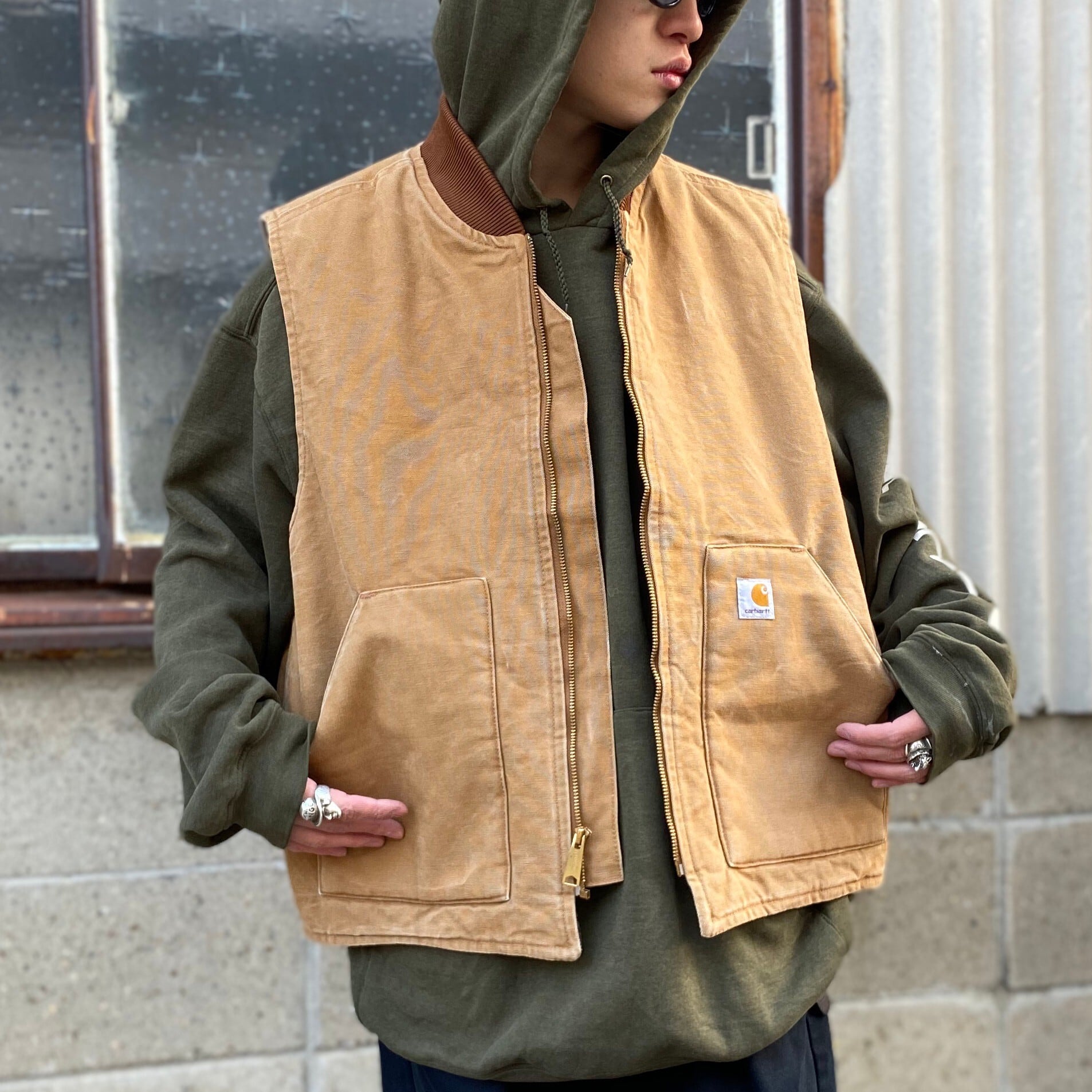 Carhartt カーハート ダック地 ワークベスト メンズXL 古着
