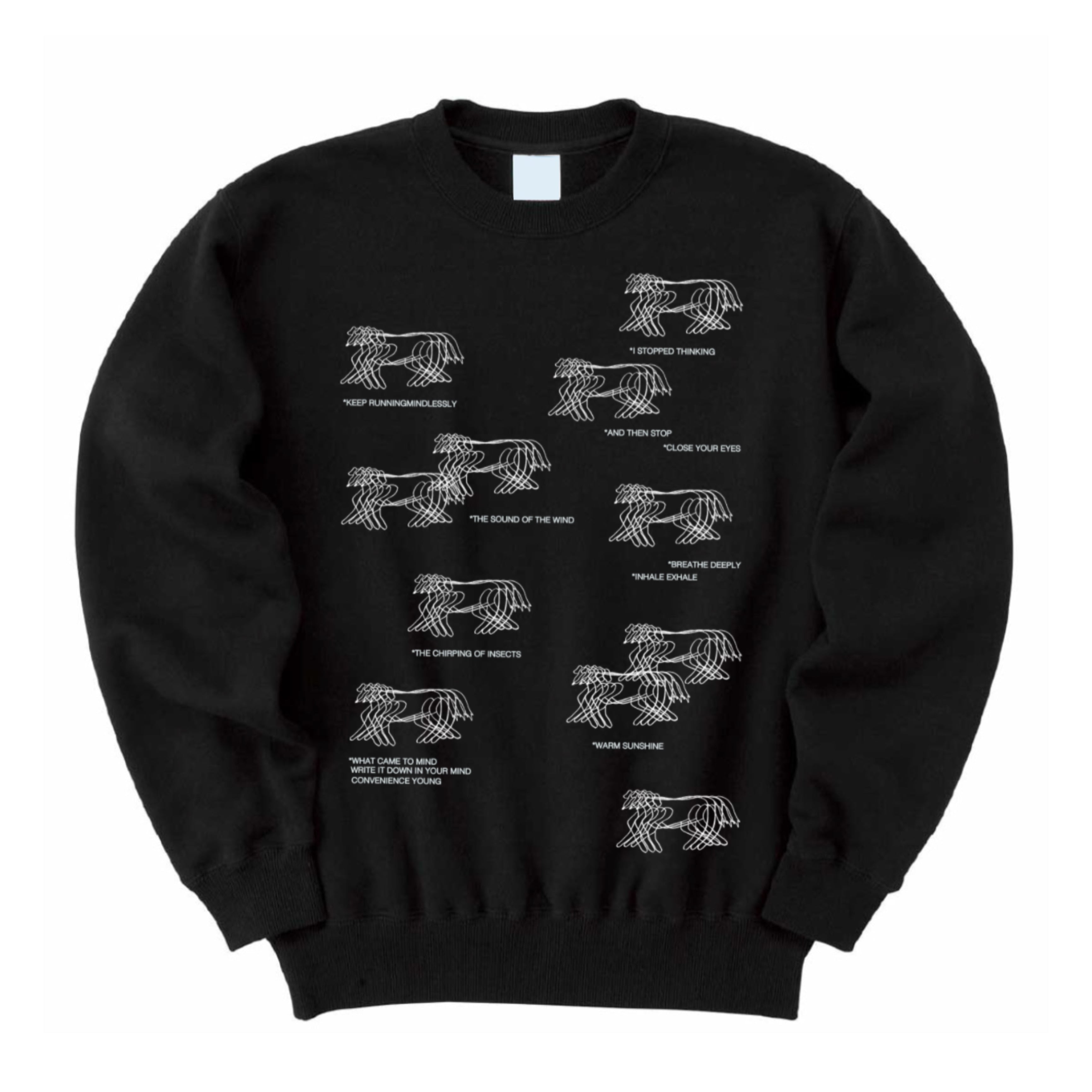 RUNNING DOGS SWEAT : BLACK | CONVENIENCE YOUNG