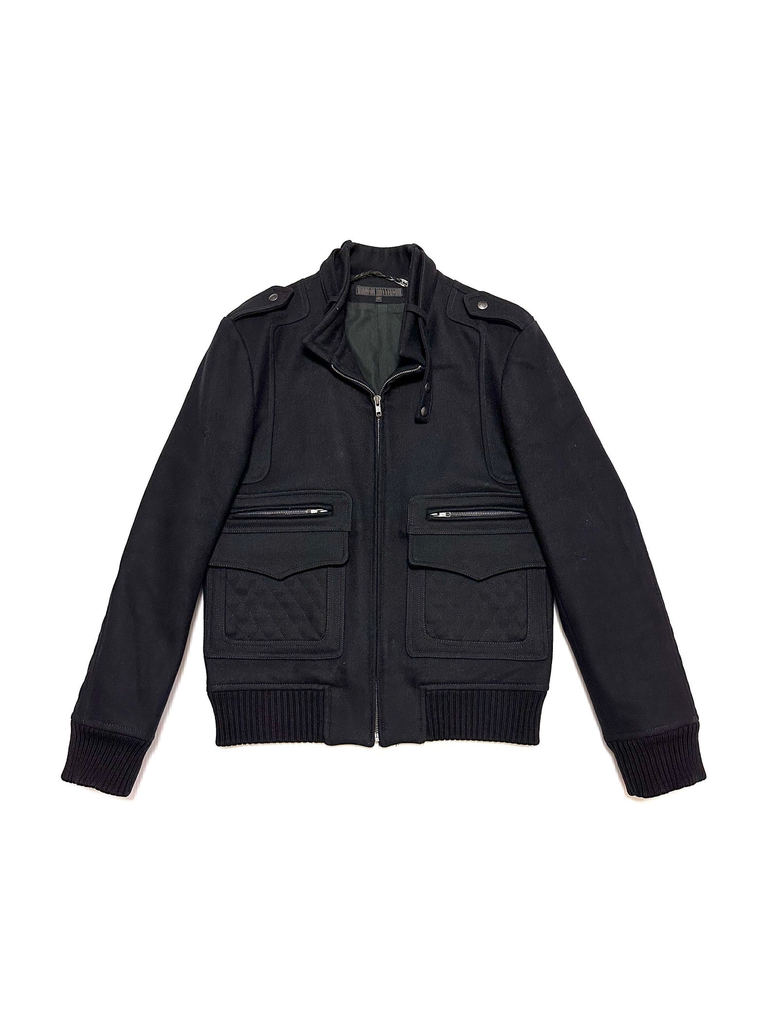 VERONIQUE BRANQUINHO Black Wool Tailored Single Riders JKT | ETRAK