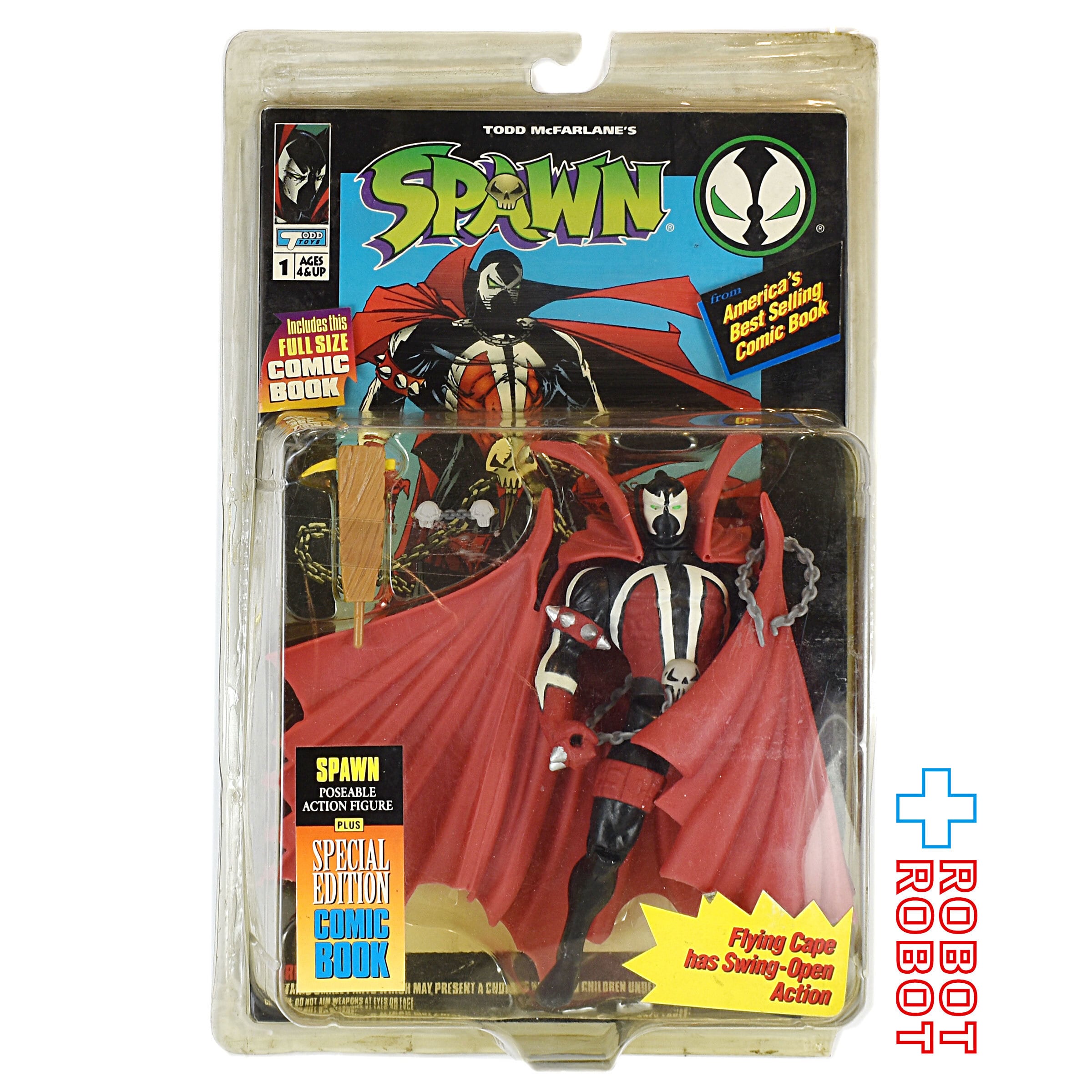 マクファーレン SPAWN シリーズ 1 スポーン w/ コミックブック