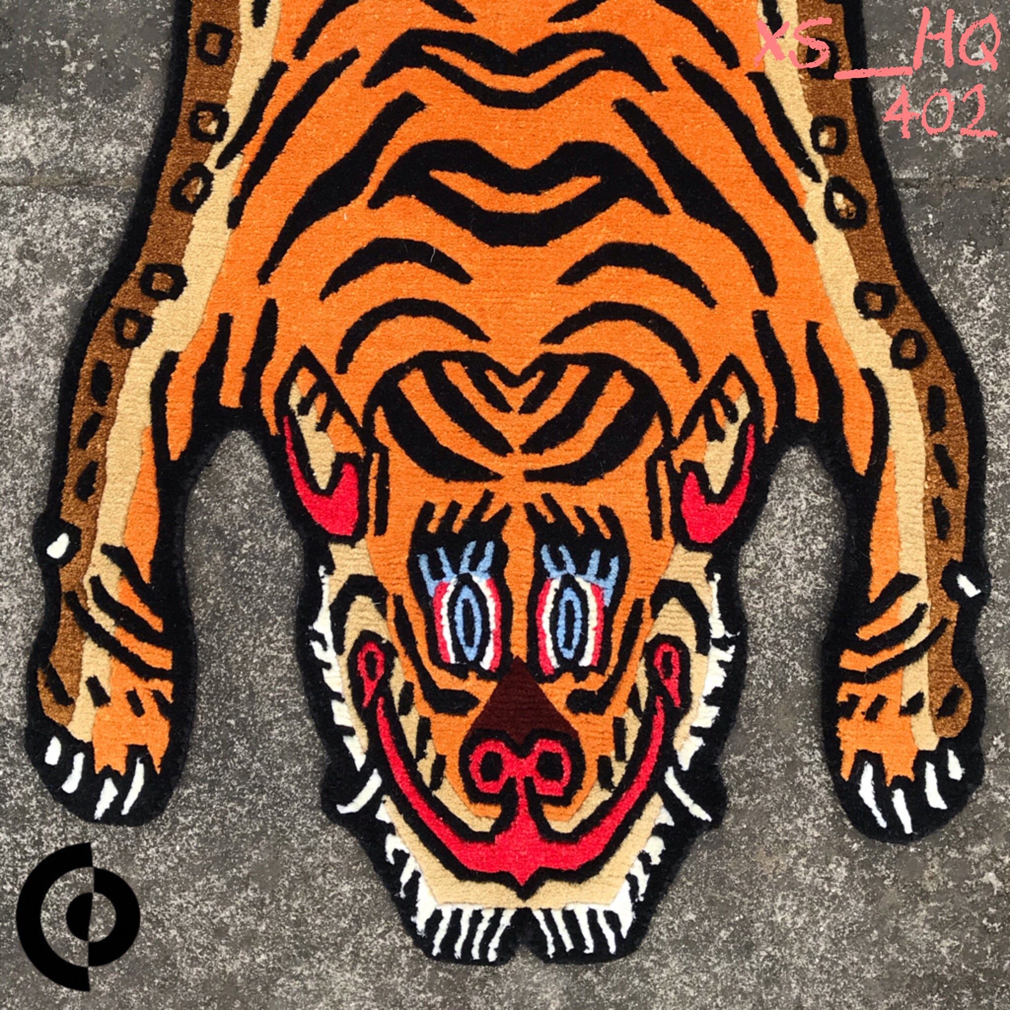 チベタンタイガーラグ チベット絨毯 AMUKURIUM - Handmade Tibetan