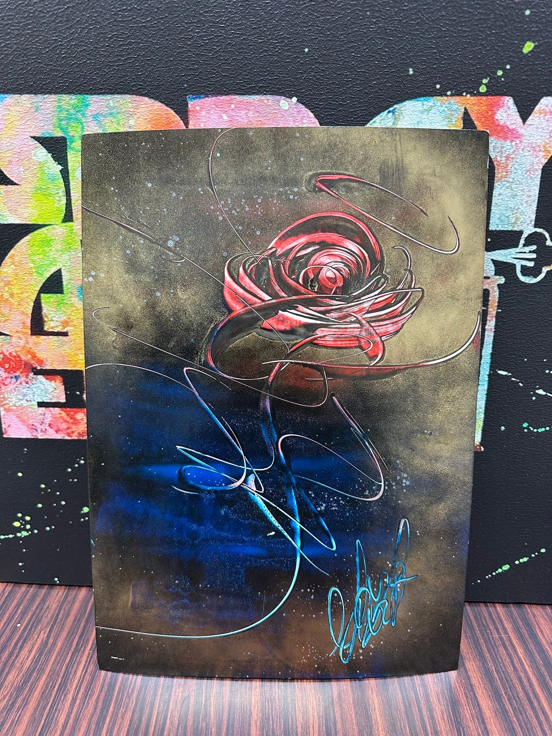 728万再生されてる原画の絵」【原画 F6 キャンバス】 | スプレーアート