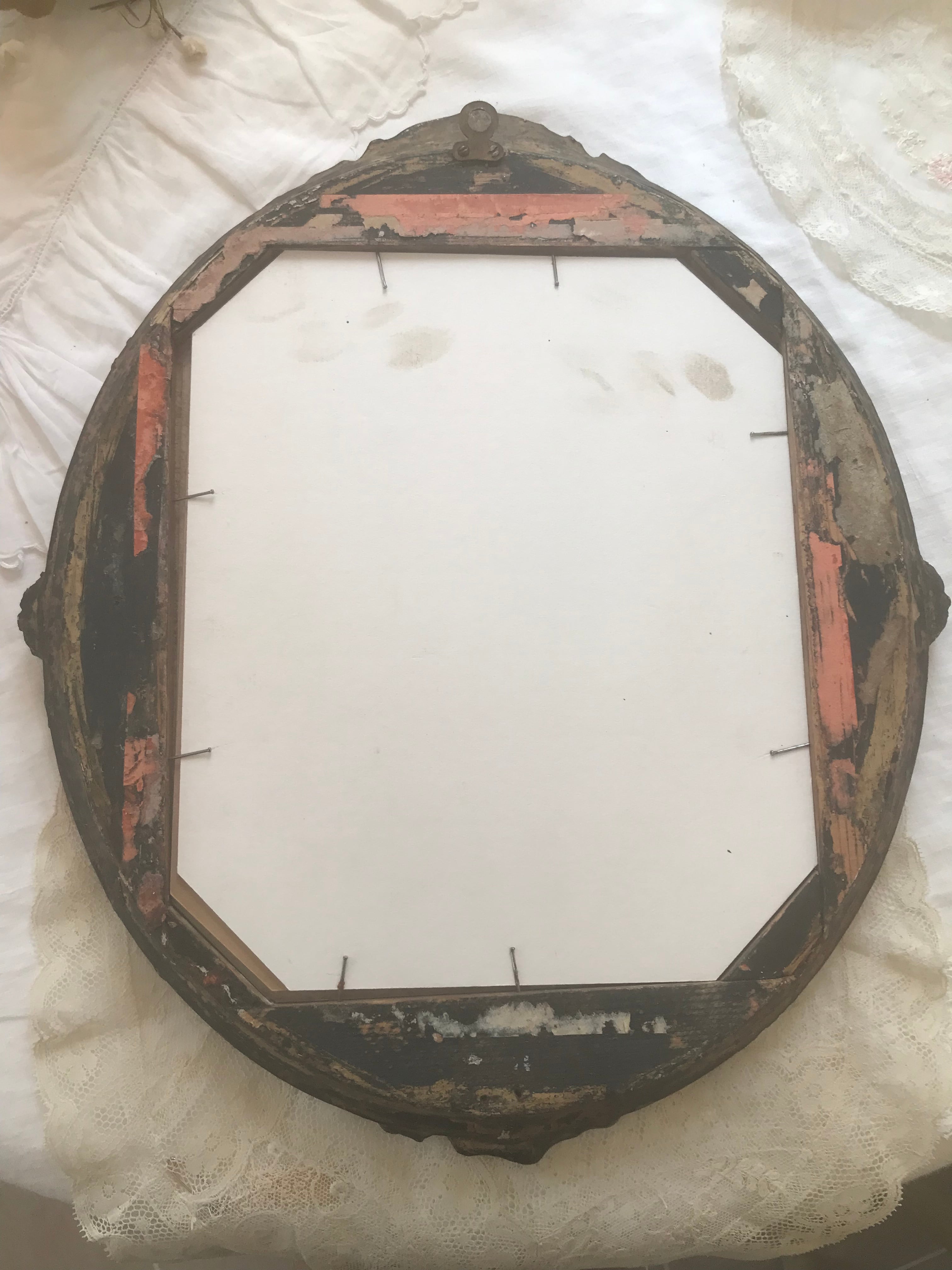 女の子プリント楕円の額 | AntiqueRose