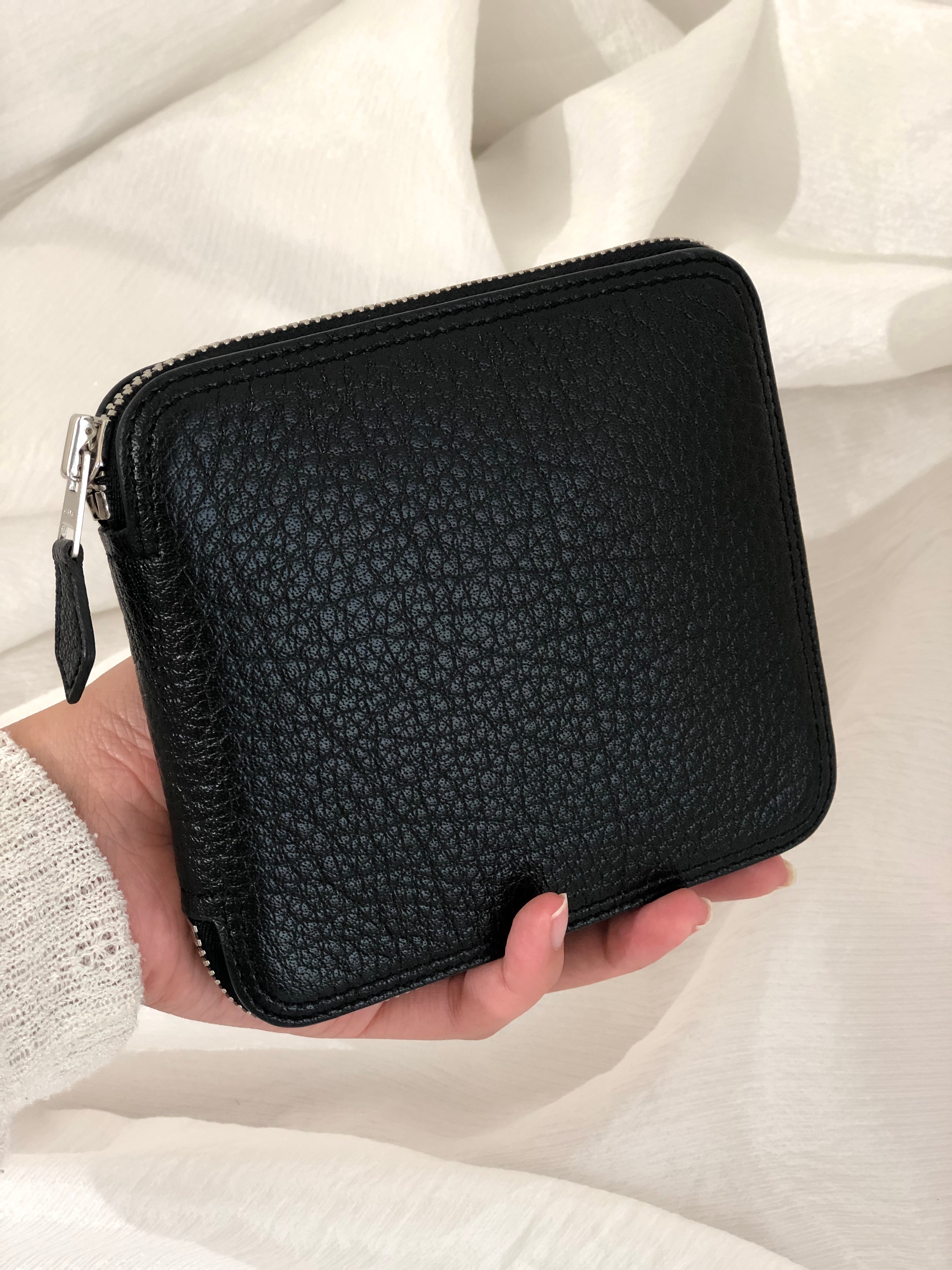 HERMES エルメス シルク レザー シルキーポップ エコバッグ トート