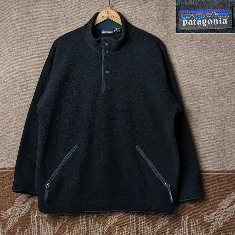 90s Patagonia Black Fleece Pullover Jacket （S） LIGHTWEIGHT