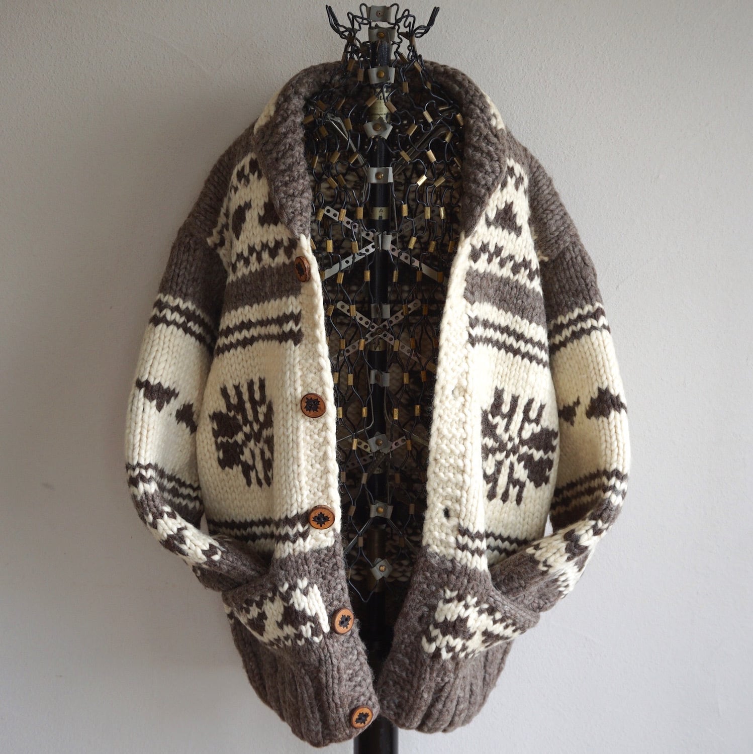 ハーレーダビッドソン ウールニット カウチンニット ニットブルゾン